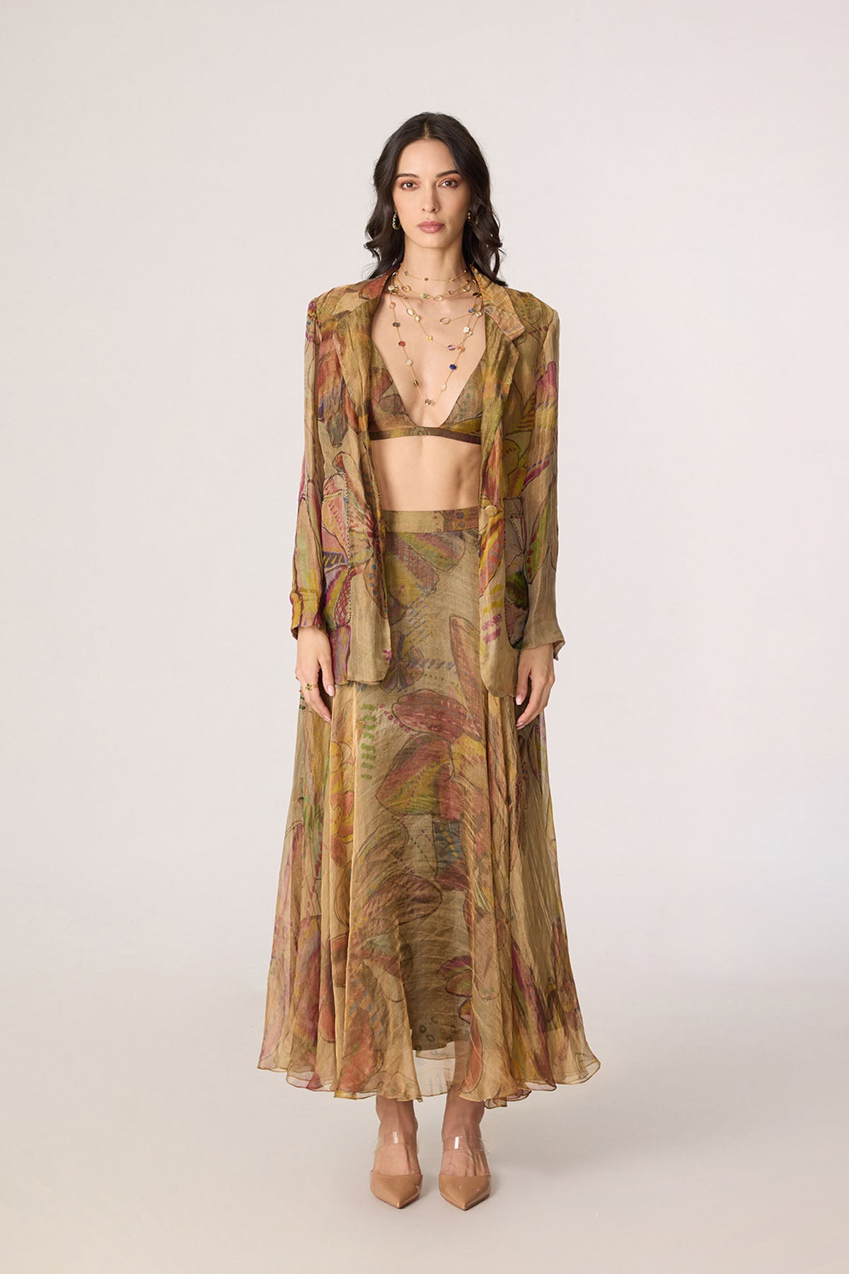 Micah Blazer and Arleth Bralette and Revah Skirt