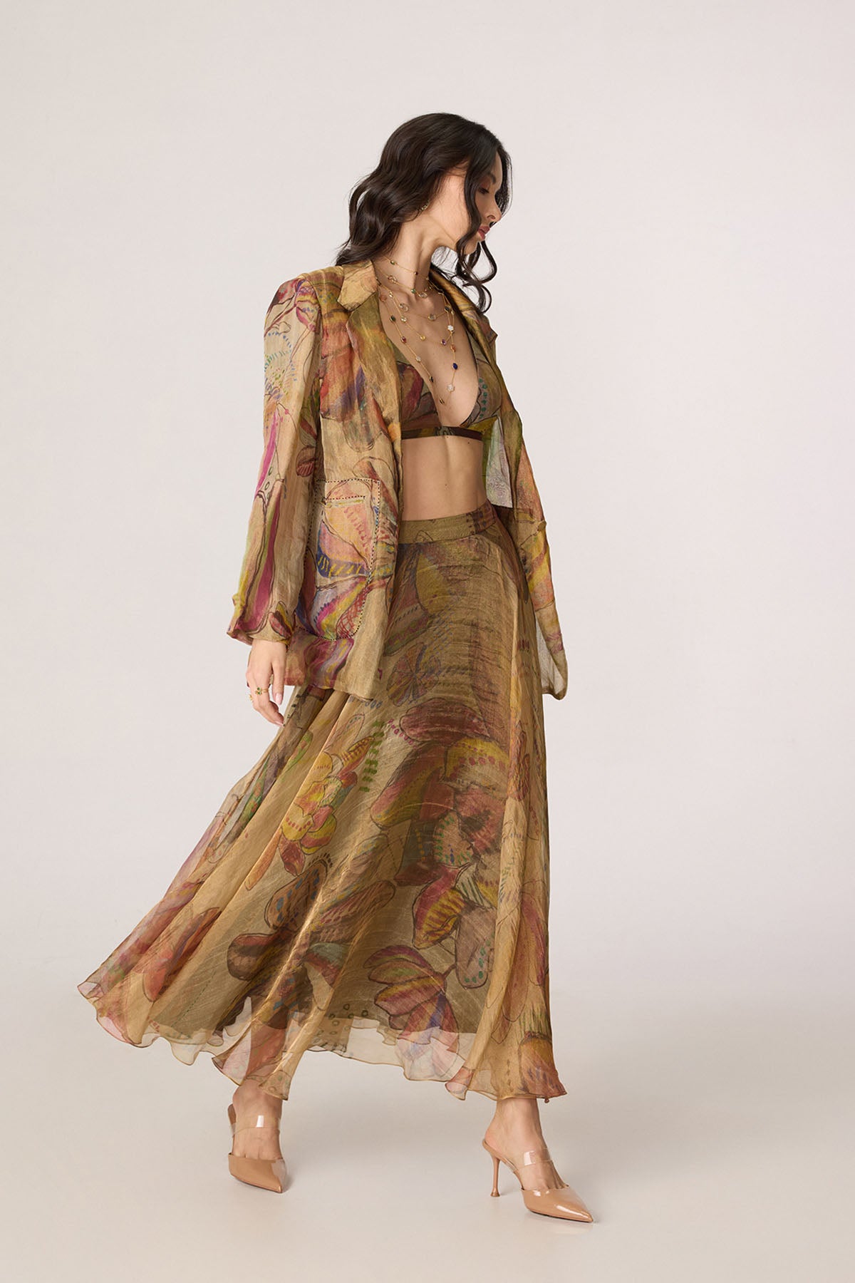 Micah Blazer and Arleth Bralette and Revah Skirt