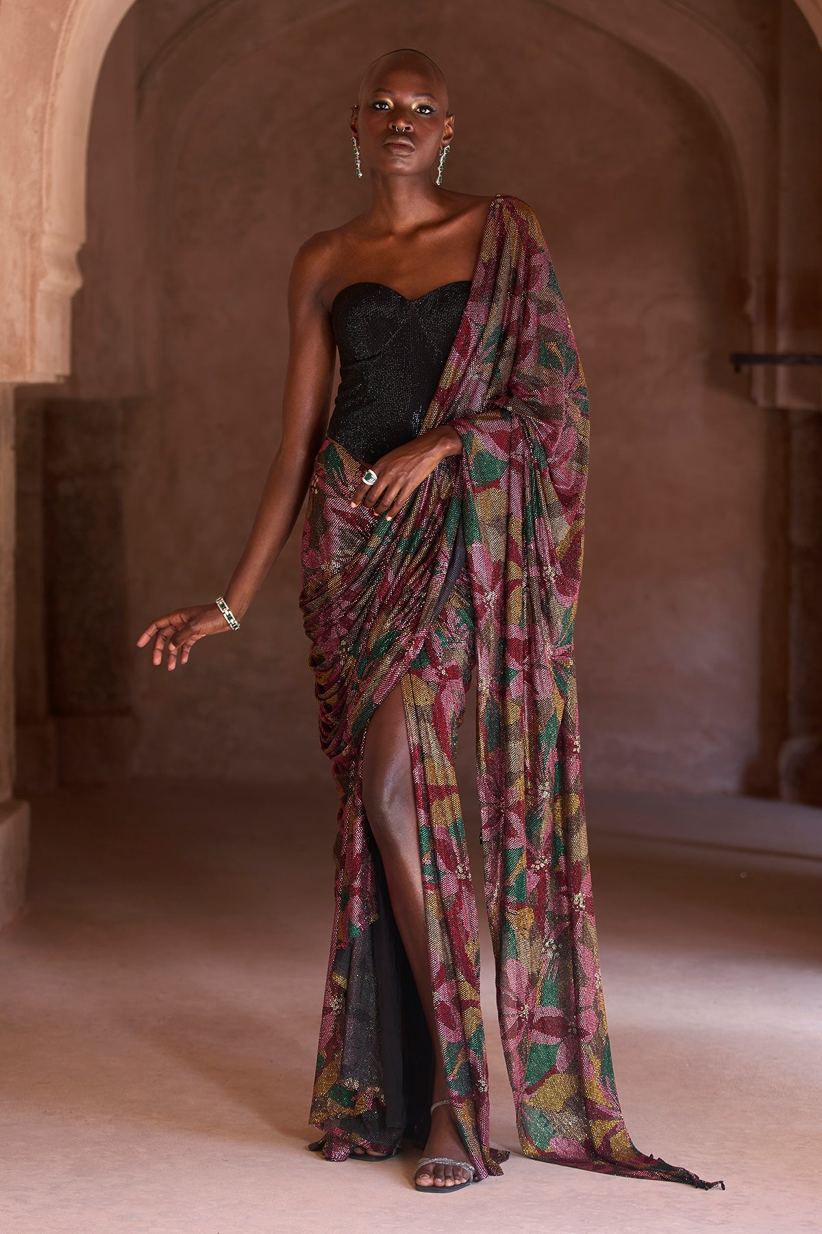 Yasmeen Corset Saree Set