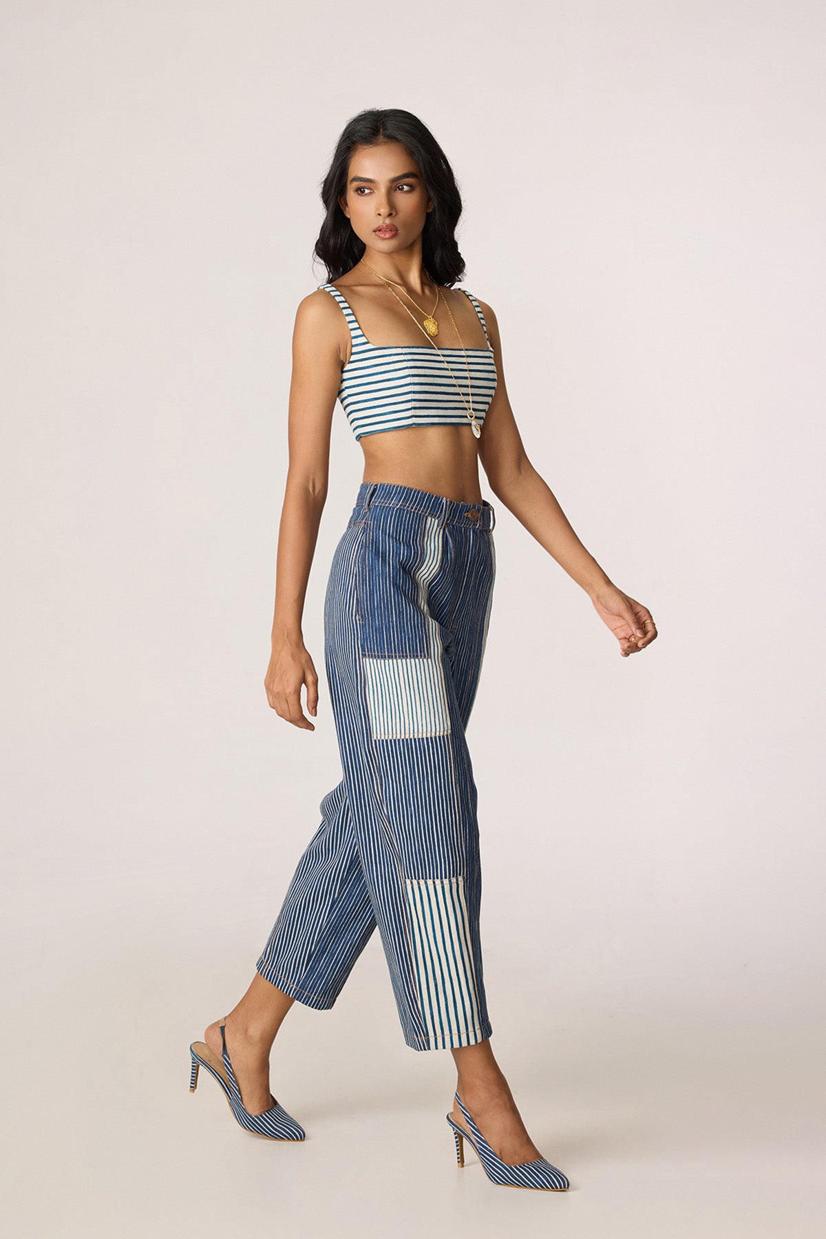 Selah Trench and Joyce Bustier and Jax Jeans