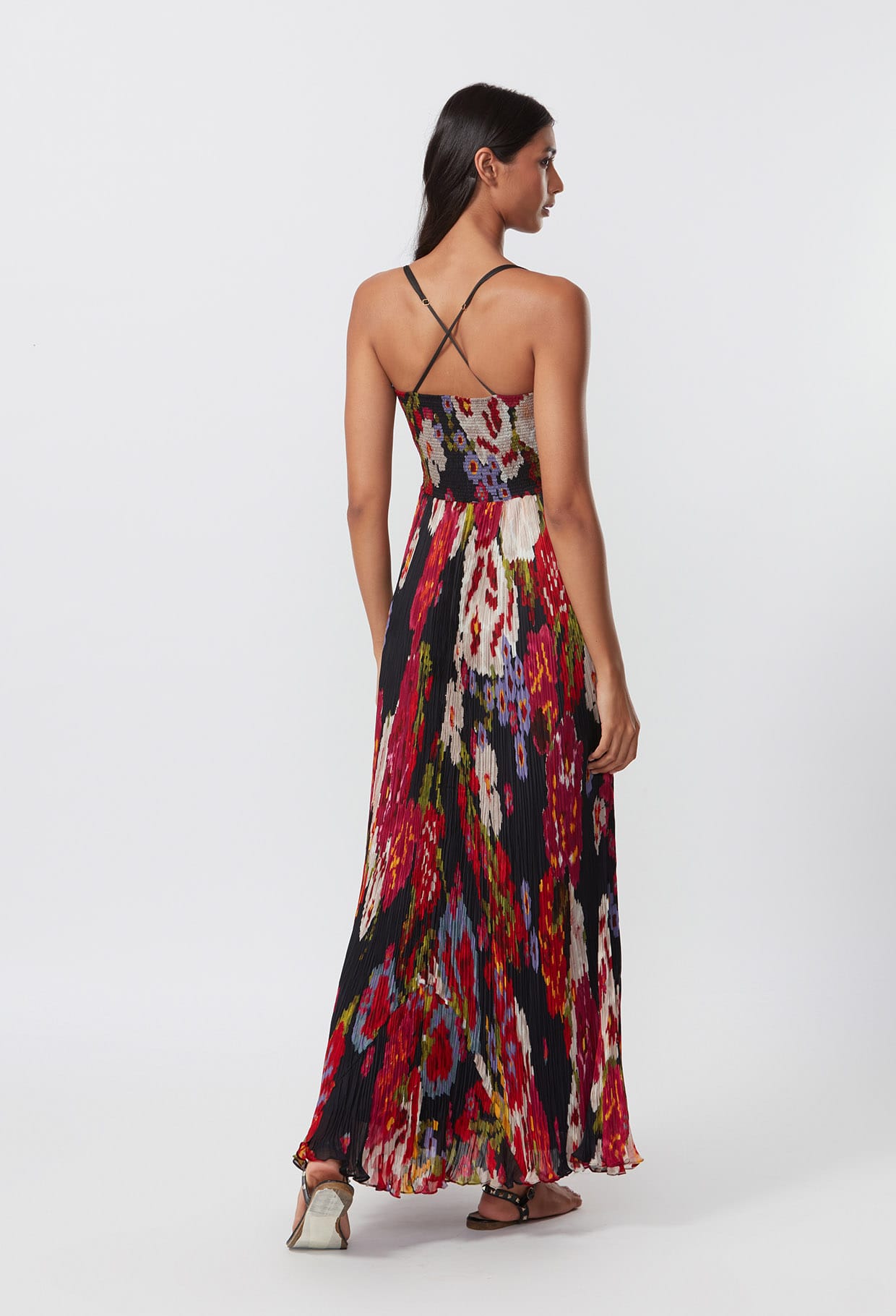 Pleated Maxi Dress