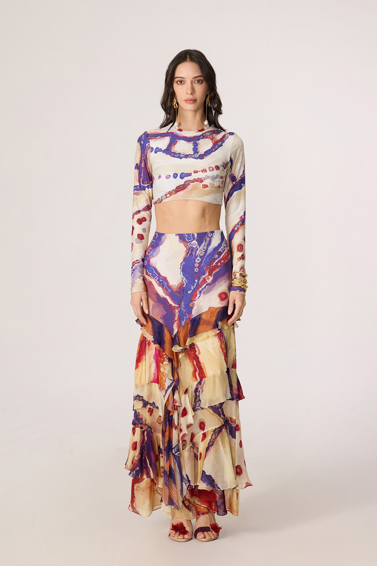 Zavi Blouse and Marieya Skirt