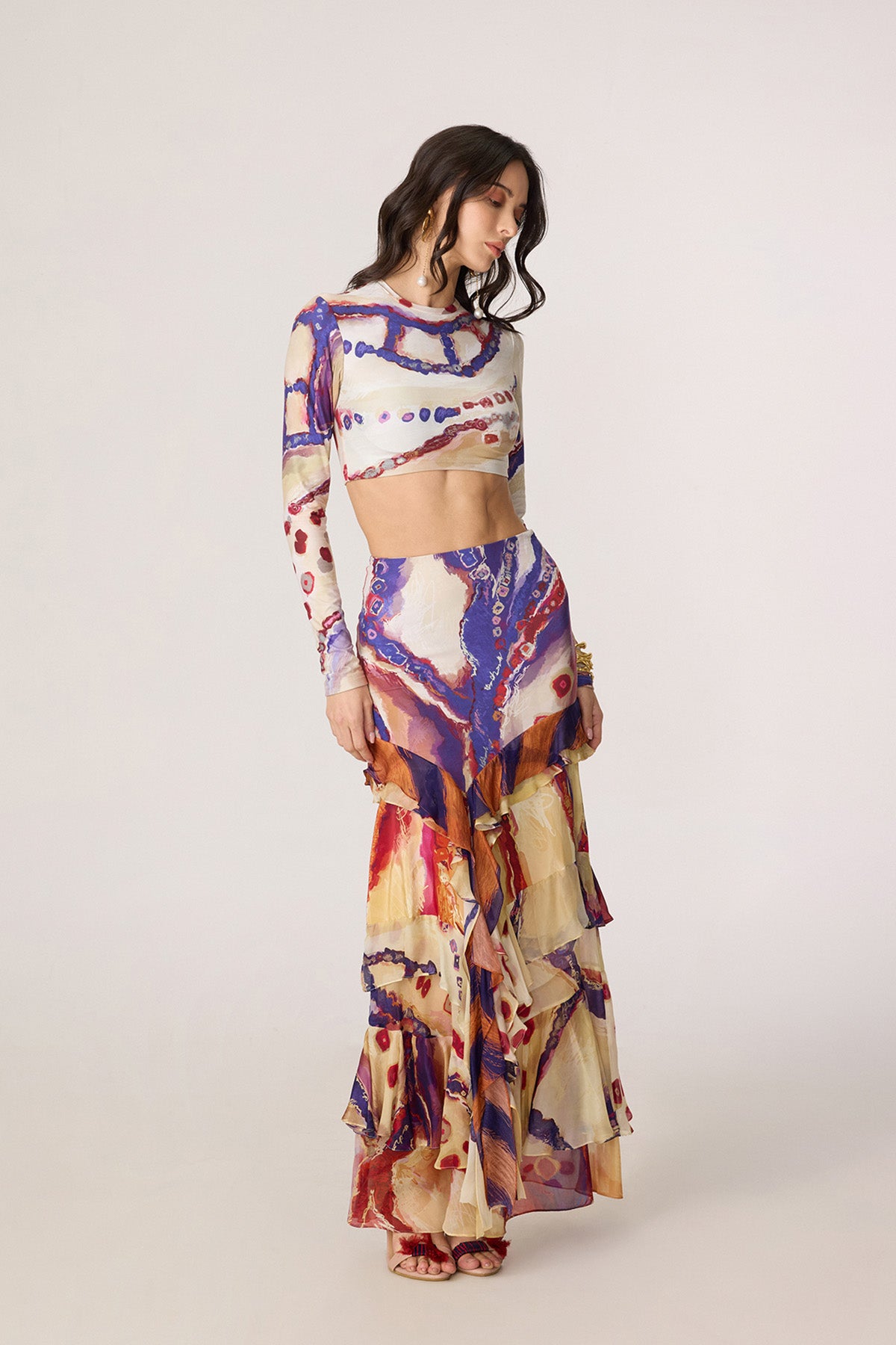 Zavi Blouse and Marieya Skirt