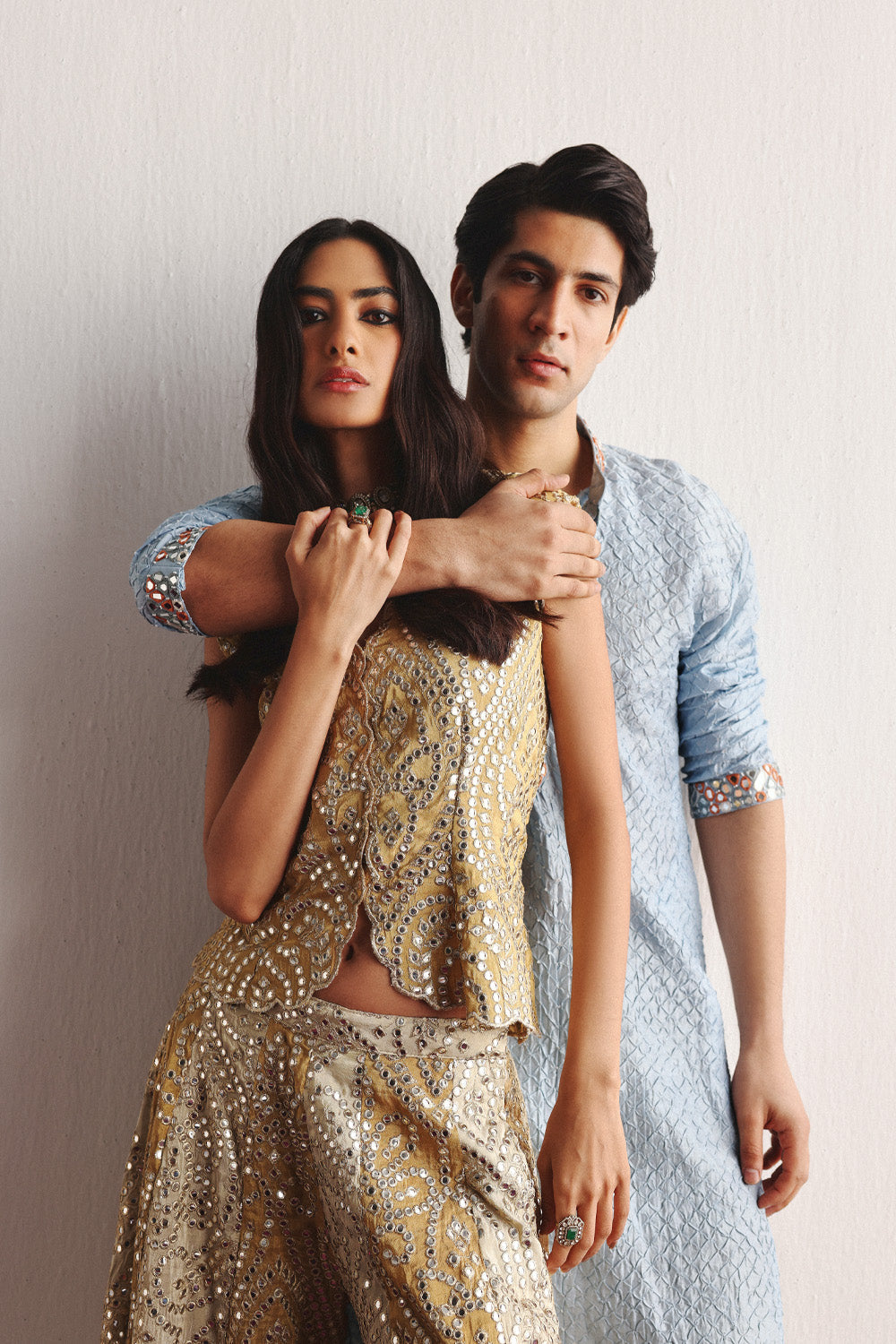 Dual Color Flared Shararas