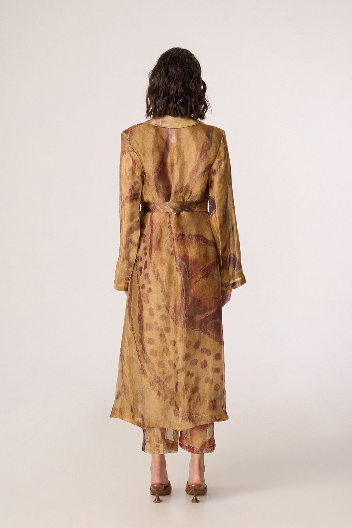 Belen Trench and Arleth Bralette and Vellora Trousers