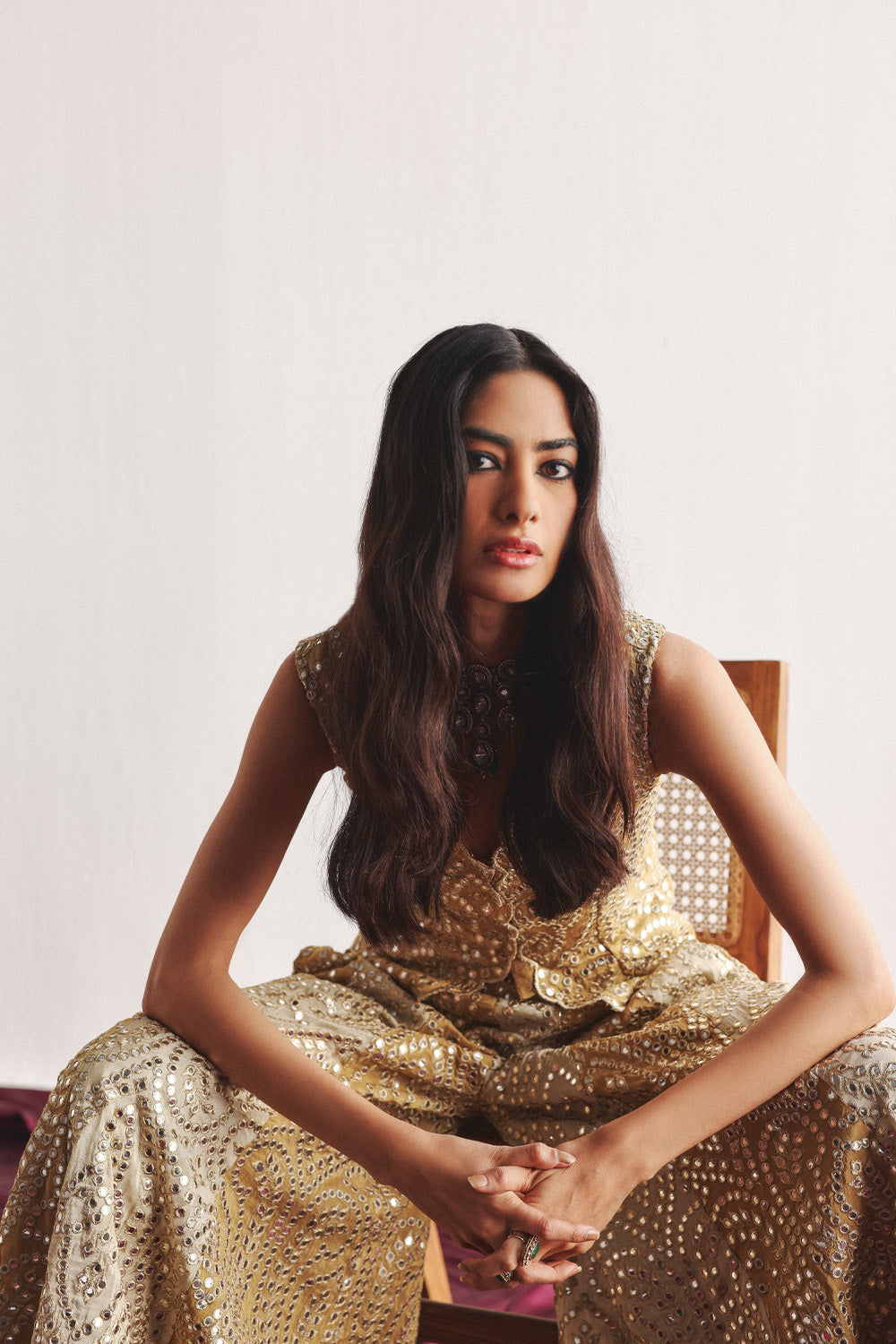 Dual Color Flared Shararas