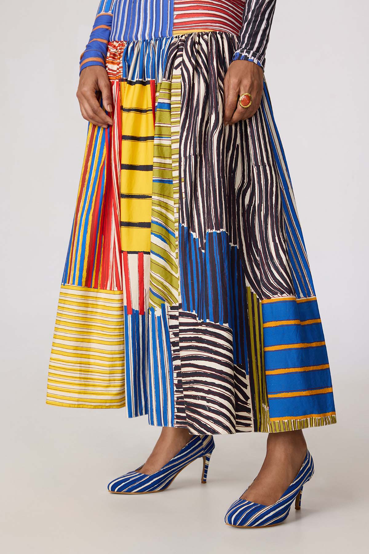 Zavi Blouse and Jsper Skirt