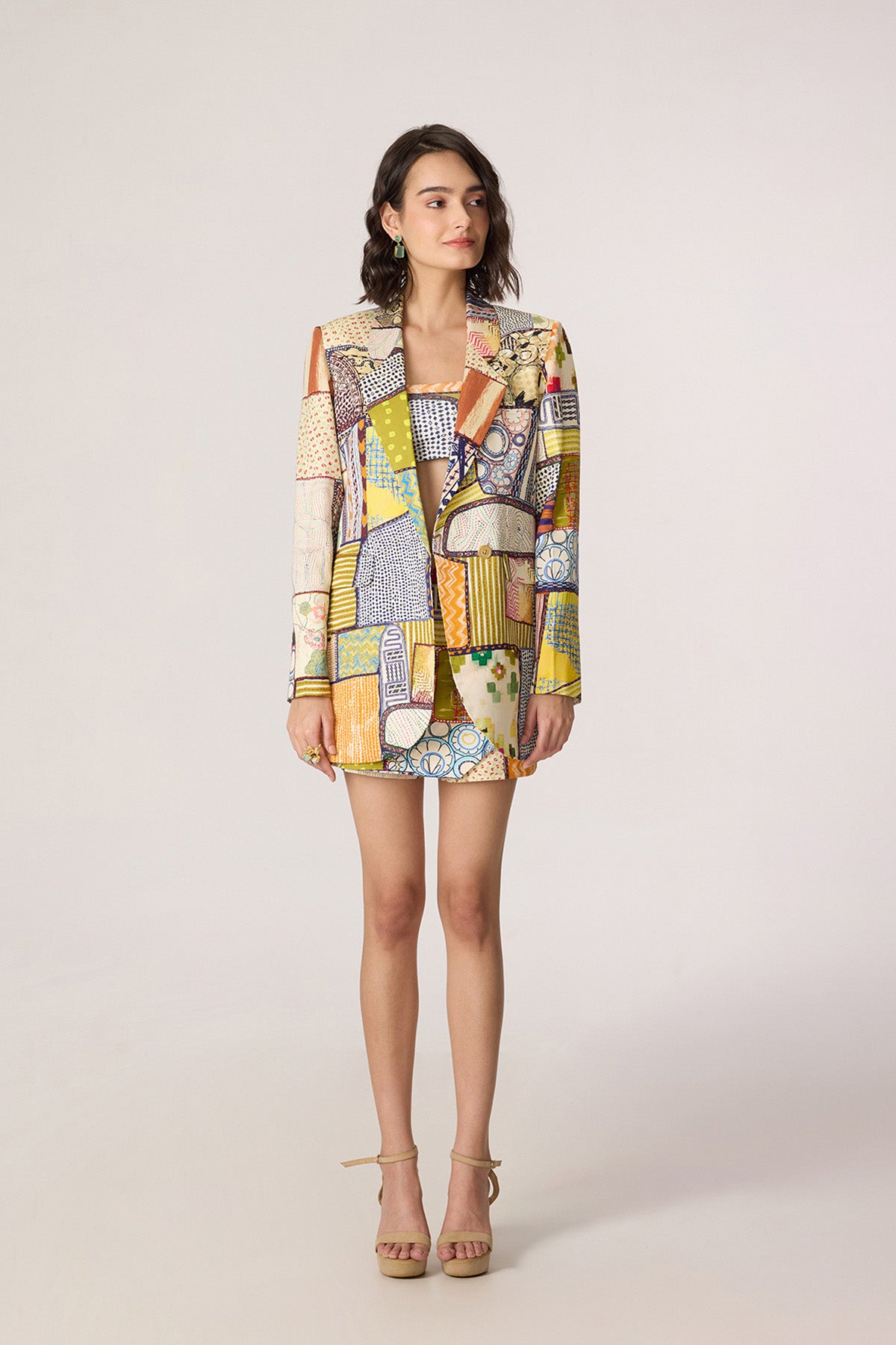 Rebekkah Blazer and Juniper Bustier and Cinnora Skort