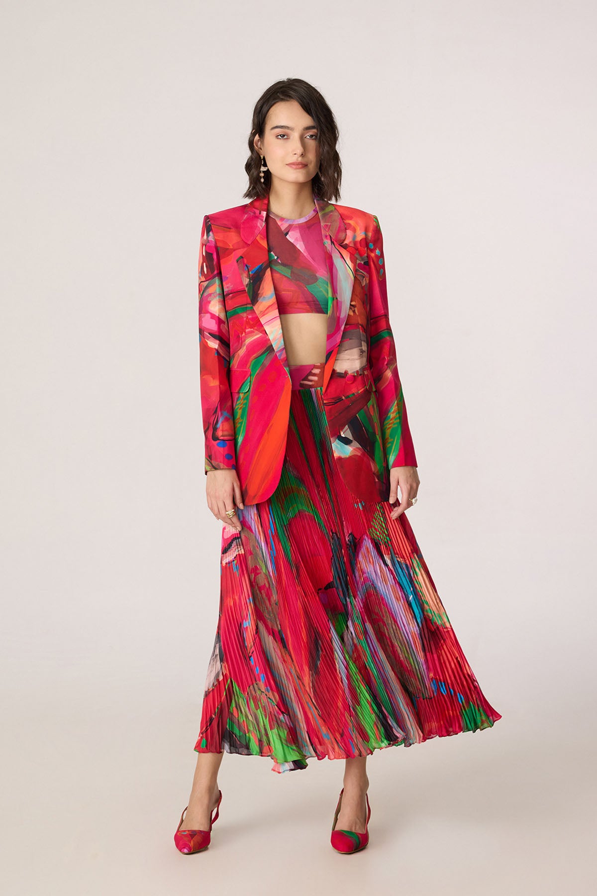 Rebekkah Blazer : and Zavi Blouse and Zora Skirt