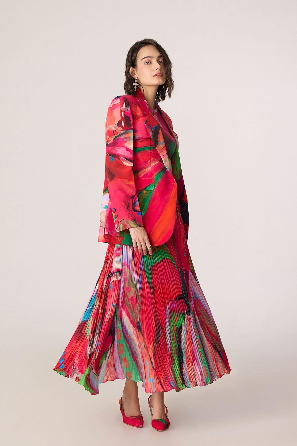 Rebekkah Blazer : and Zavi Blouse and Zora Skirt