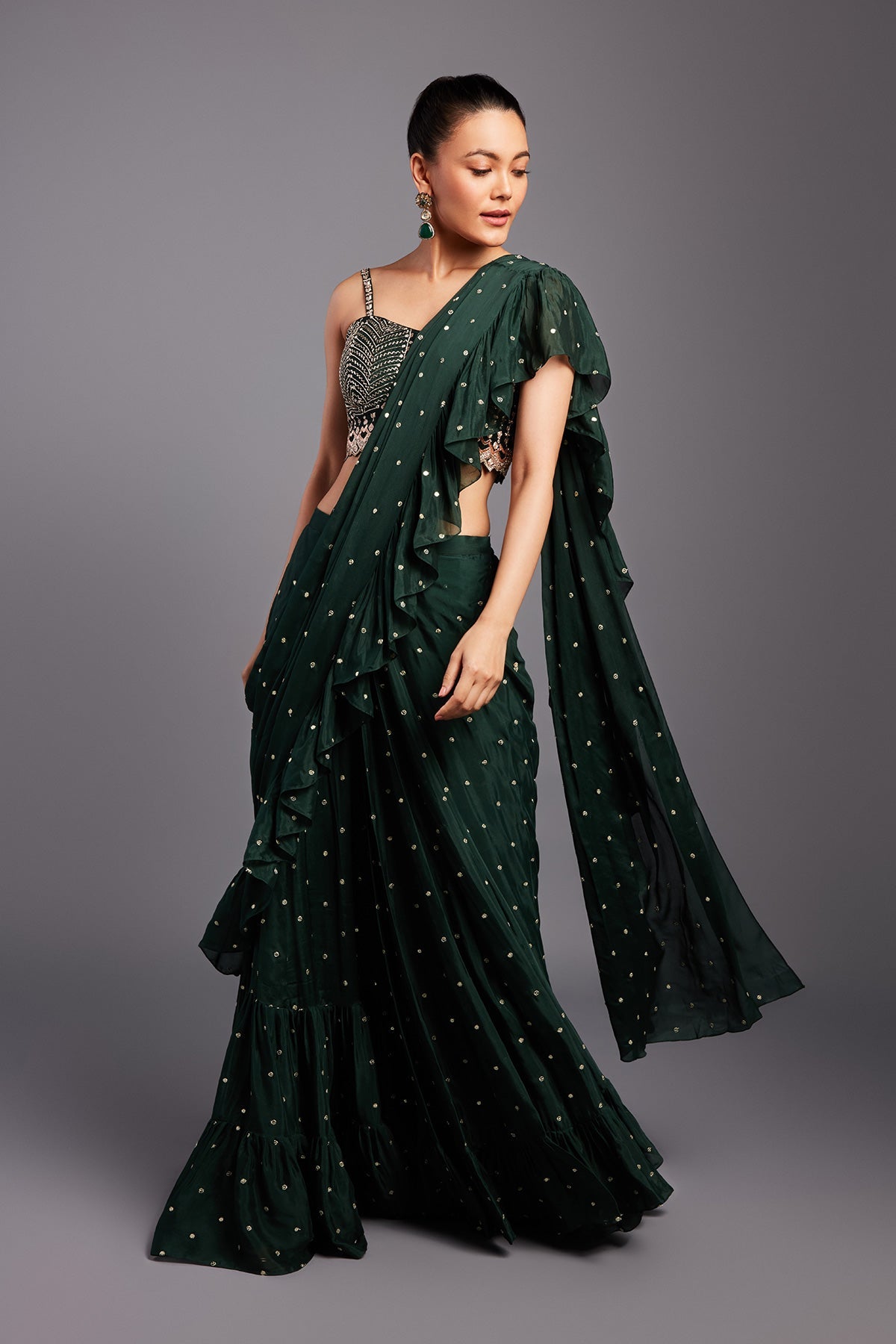 VARONICA RUFFLE SAREE