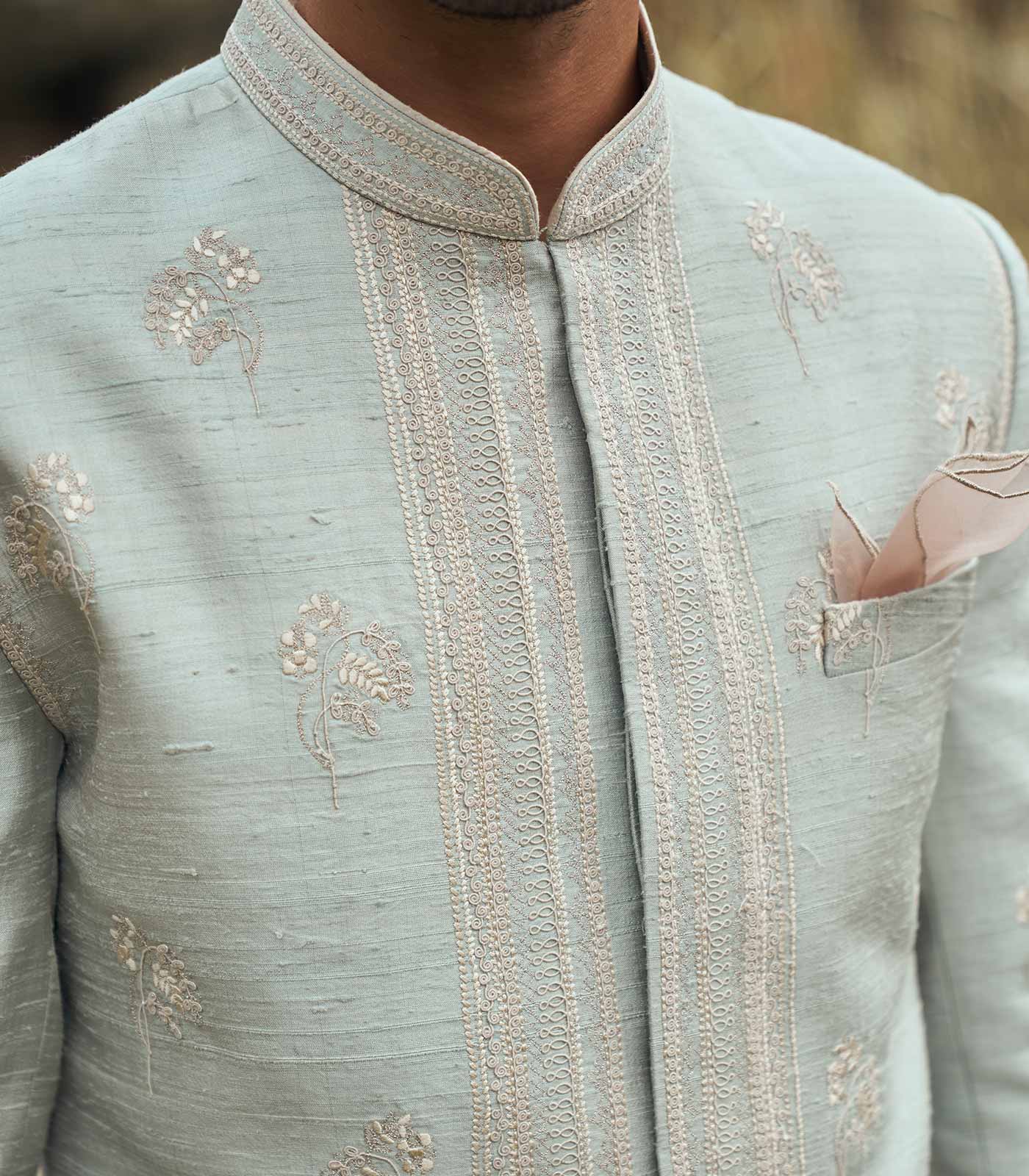 DORI PALM TREE SHERWANI SET