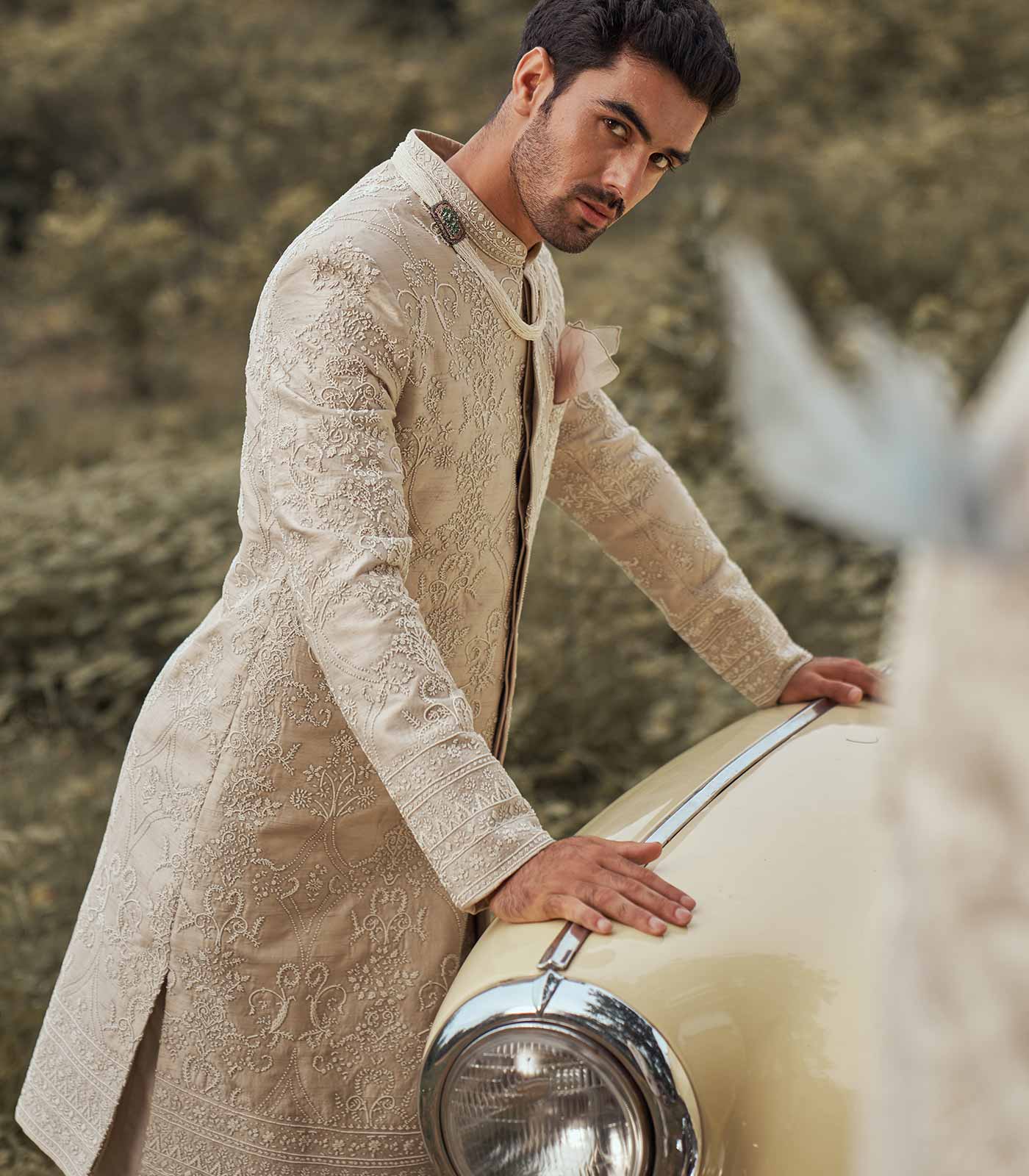 VINTAGE BODA SHERWANI SET