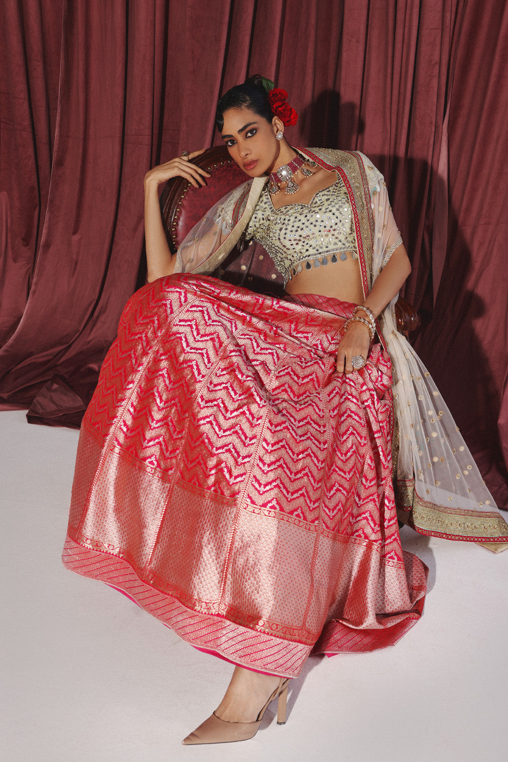 Banarasi Brocade Lehanga Set