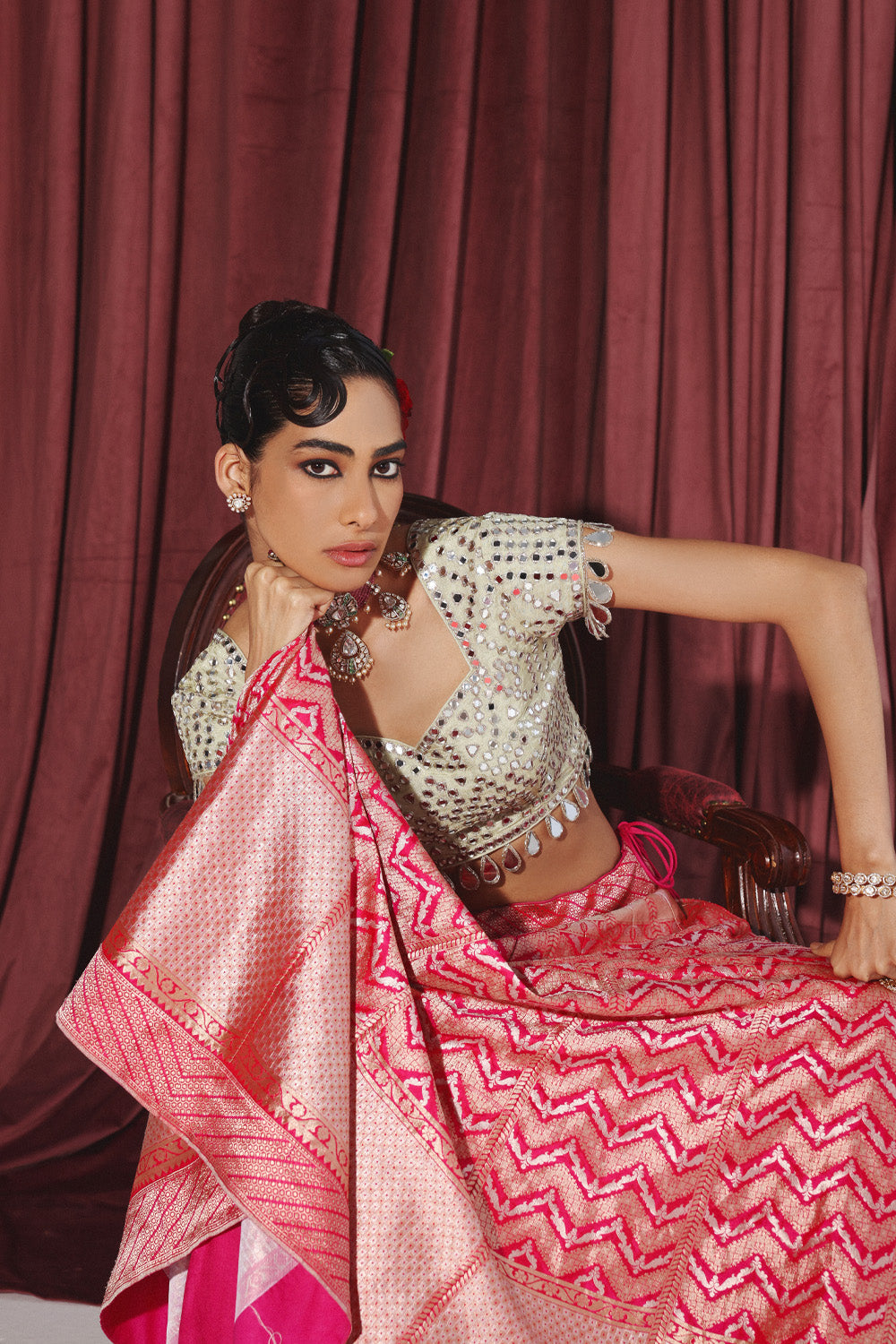 Banarasi Brocade Lehanga Set