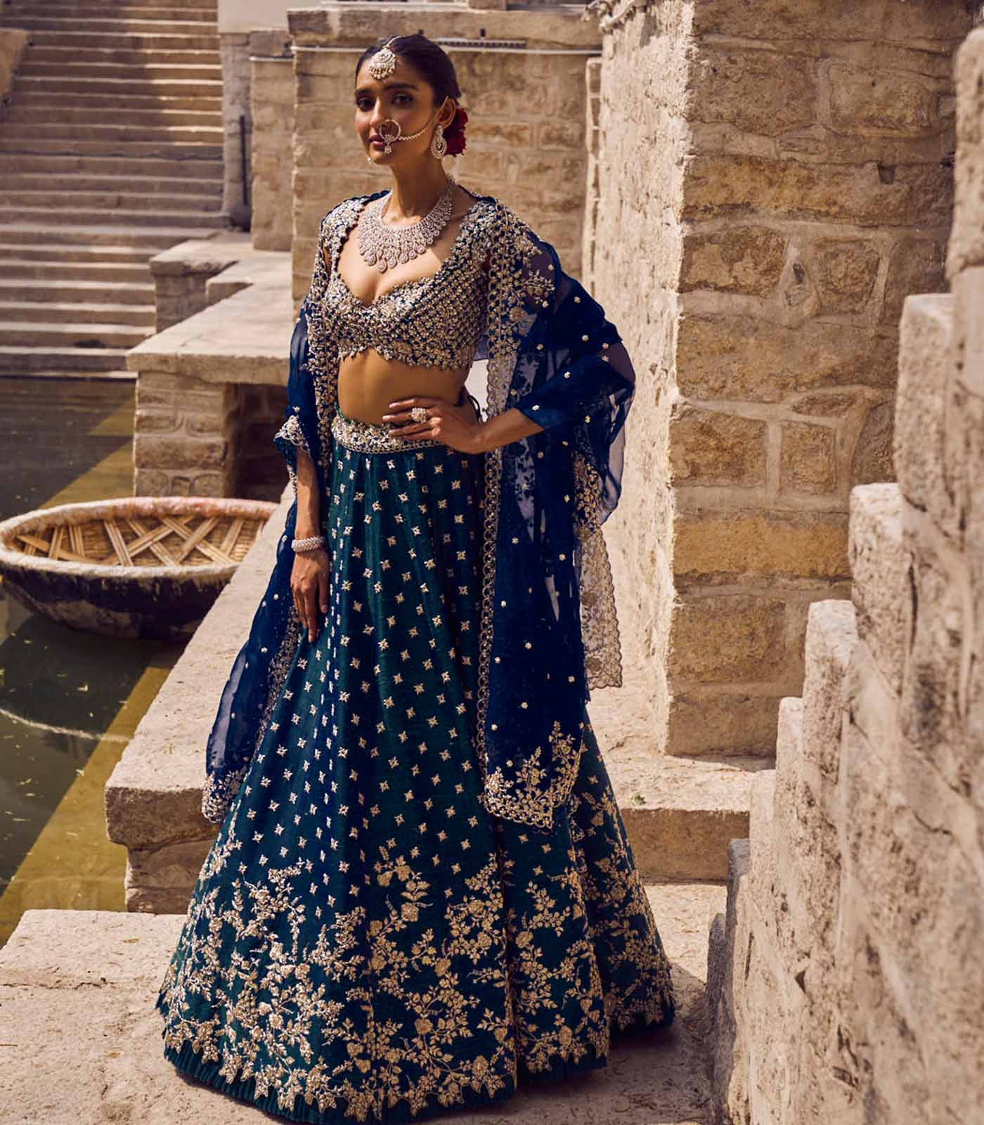 ADARA MILD CREEPER LEHENGA SET
