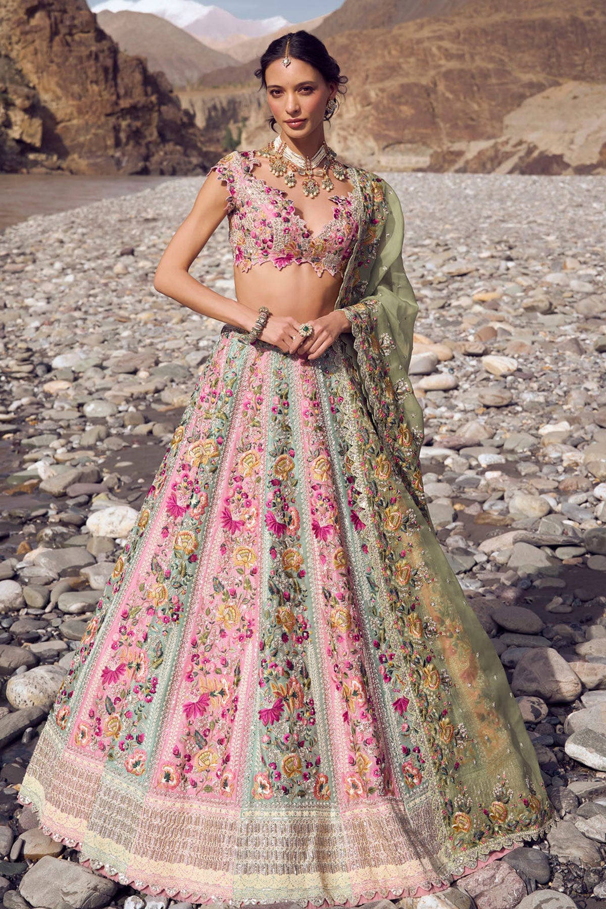Gardenia lehenga set