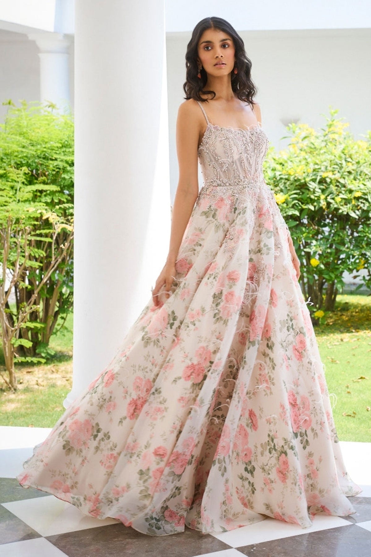 Chloe Printed Gown 12