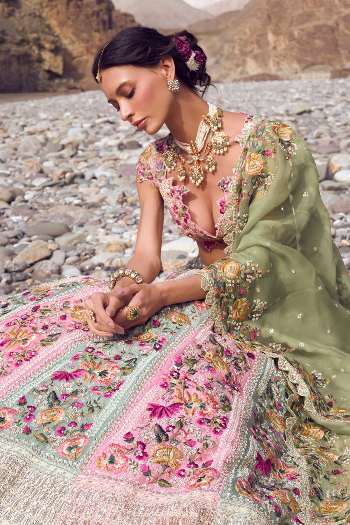 Gardenia lehenga set