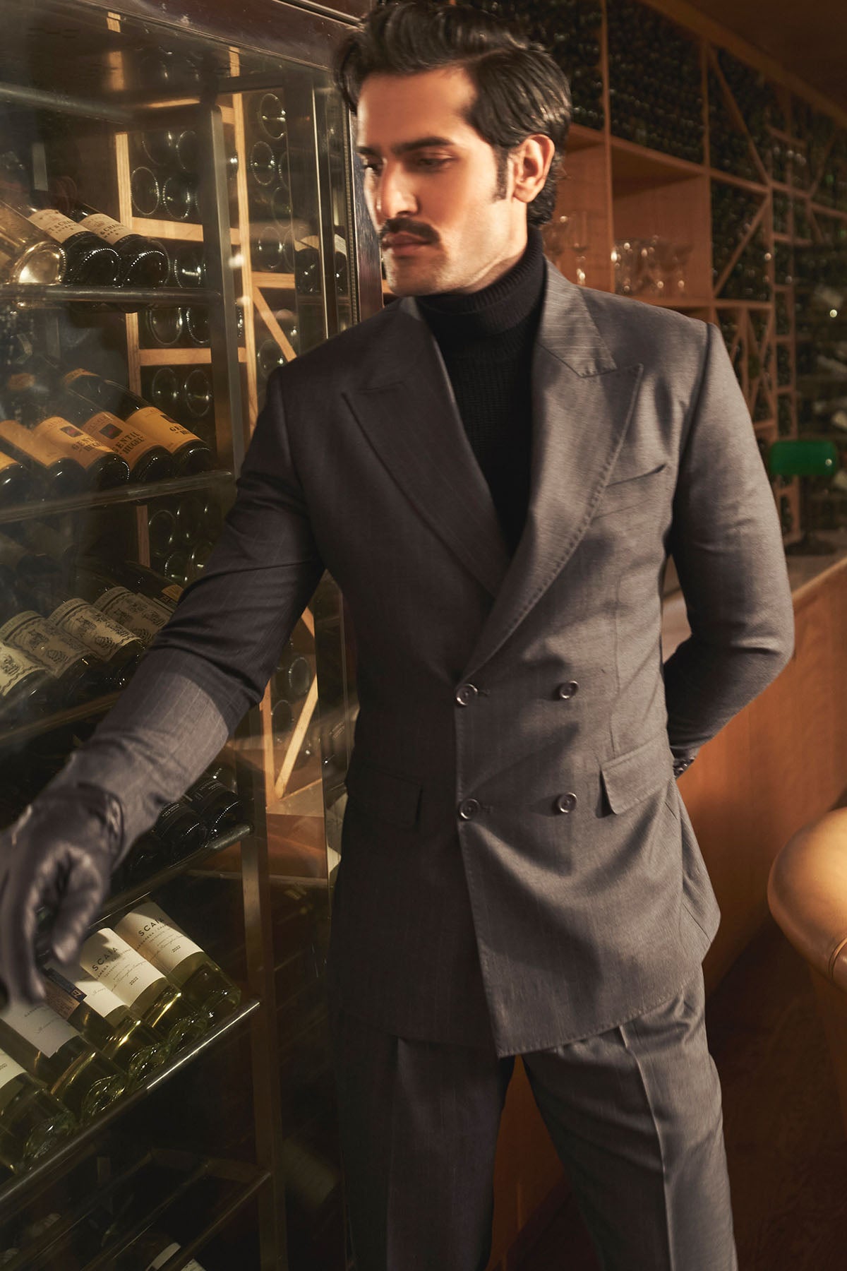 Charcoal Grey Pinstripe Elegance Suit