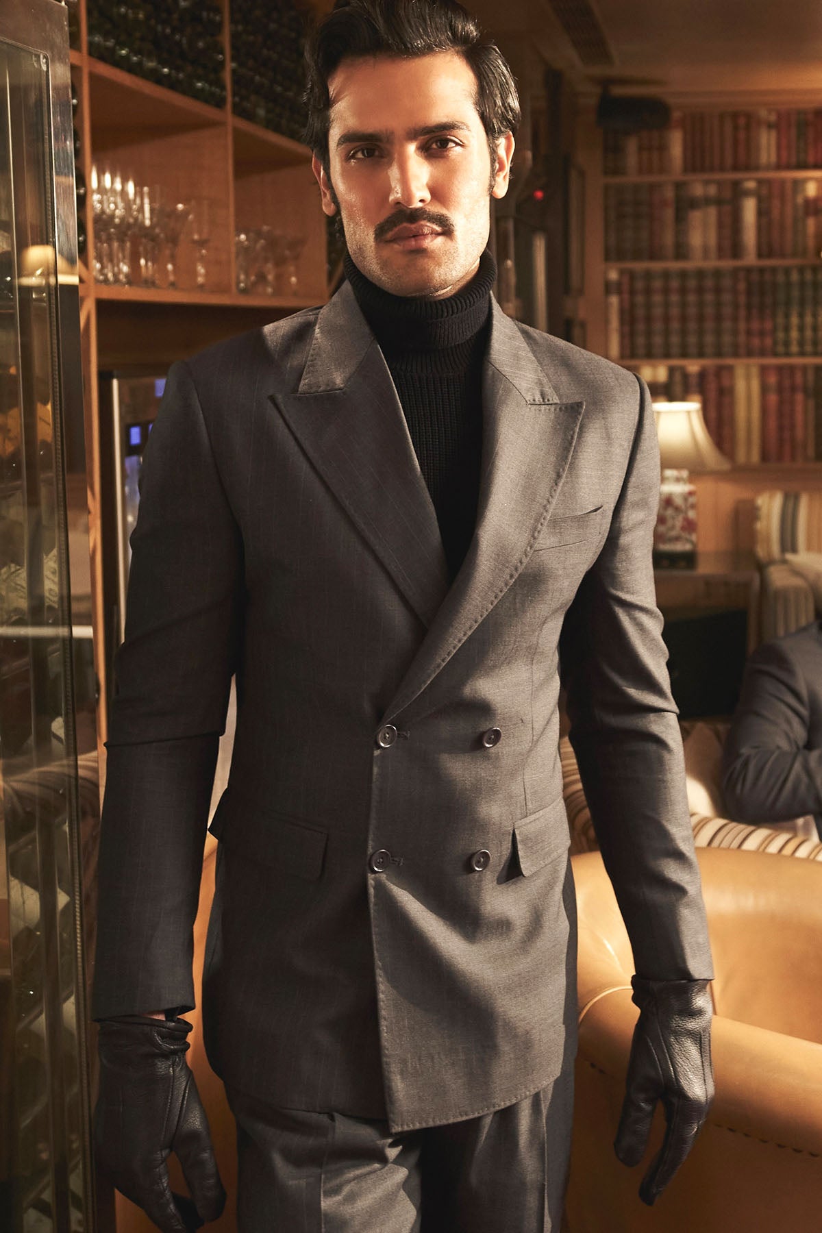 Charcoal Grey Pinstripe Elegance Suit