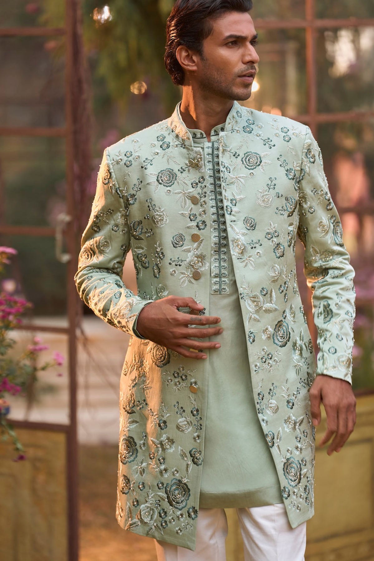 Emerald Sherwani Set