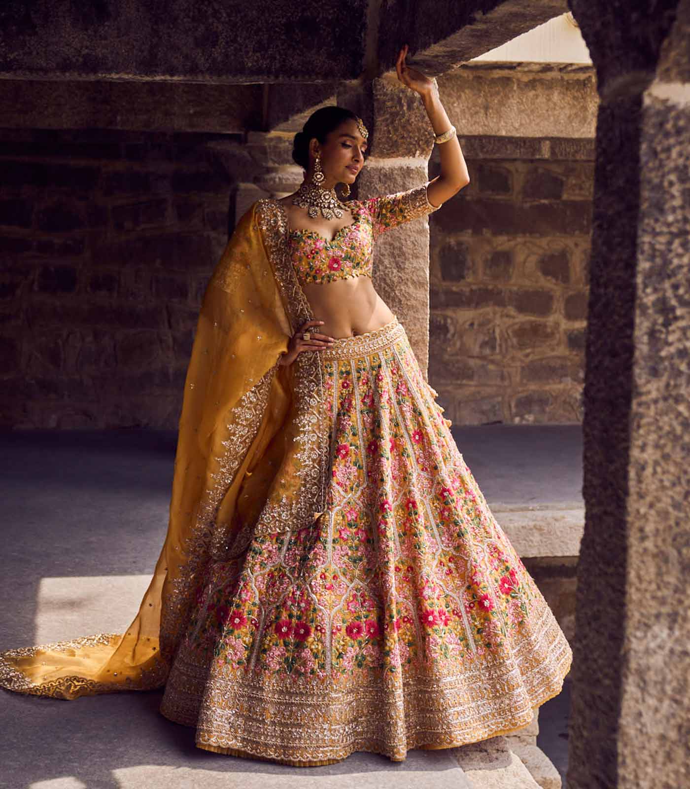 MUGHAL GARDEN LEHENGA SET