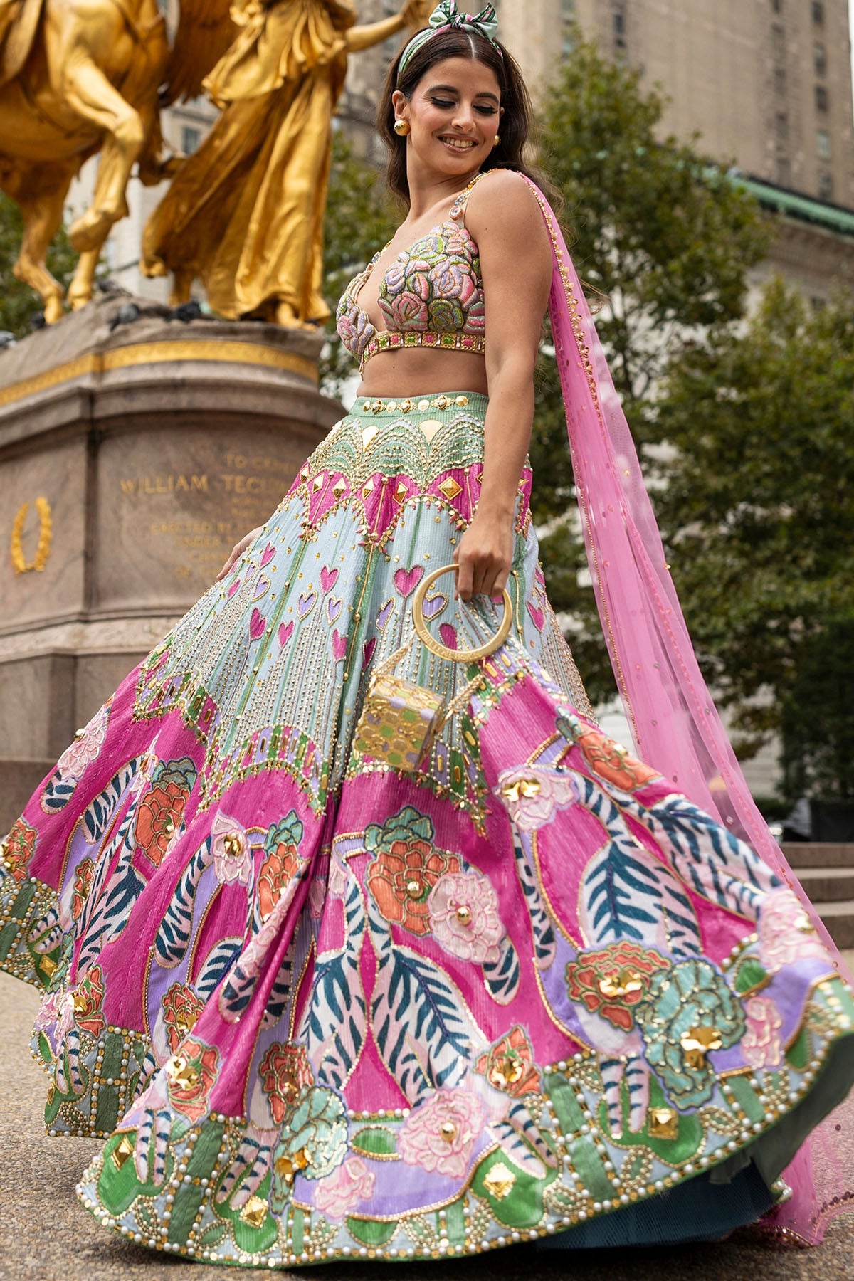 Frosted Willow Lehenga Set