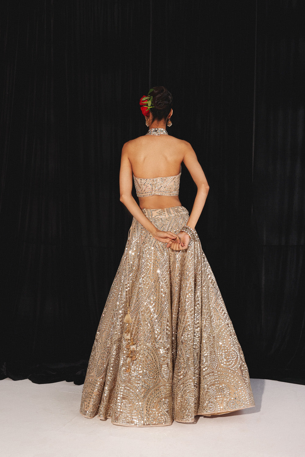 MIRRORWORK LEHENGA SET