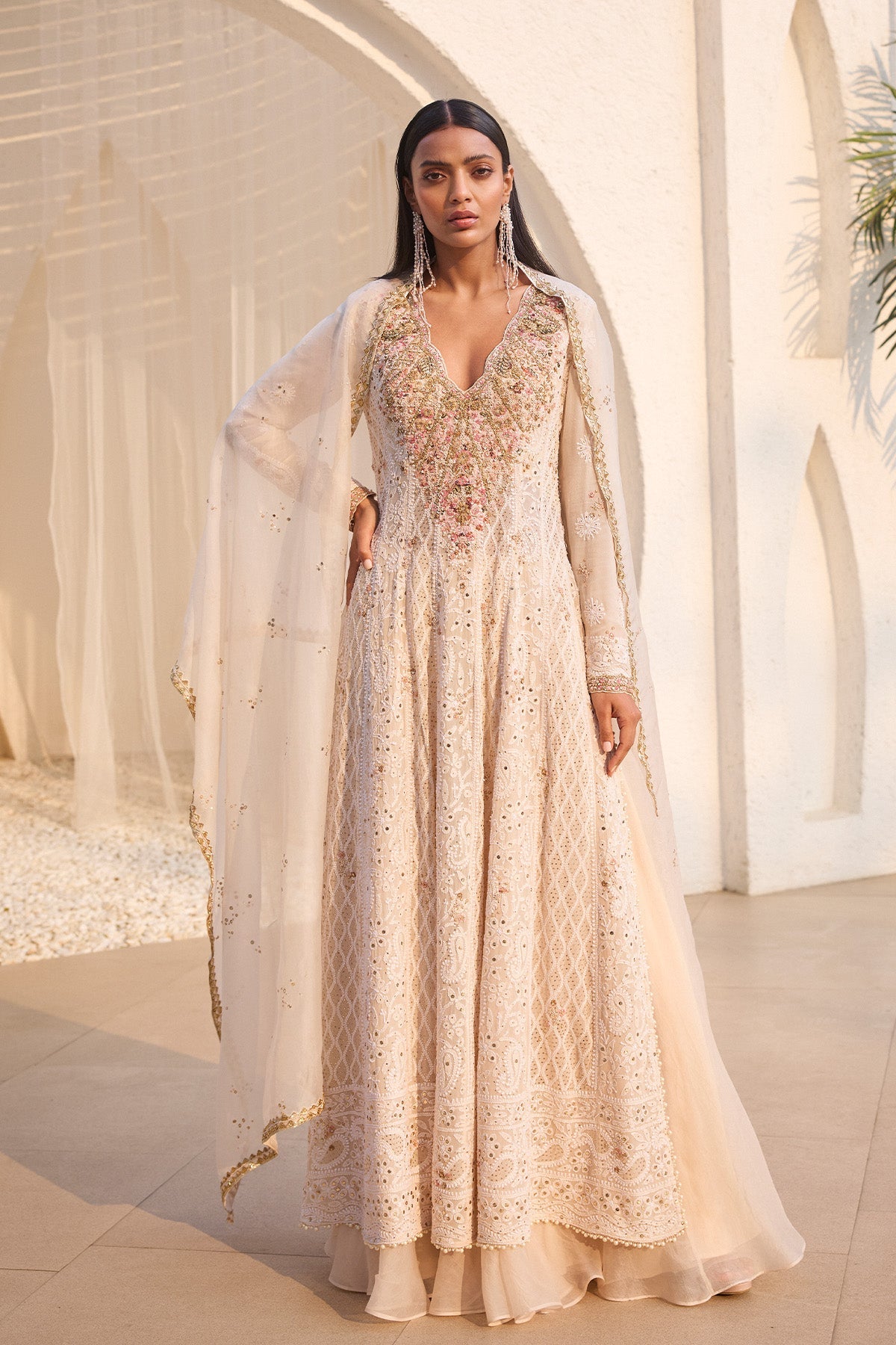 DollyJ Studio Allure Chikankari Kalidaar Set 2