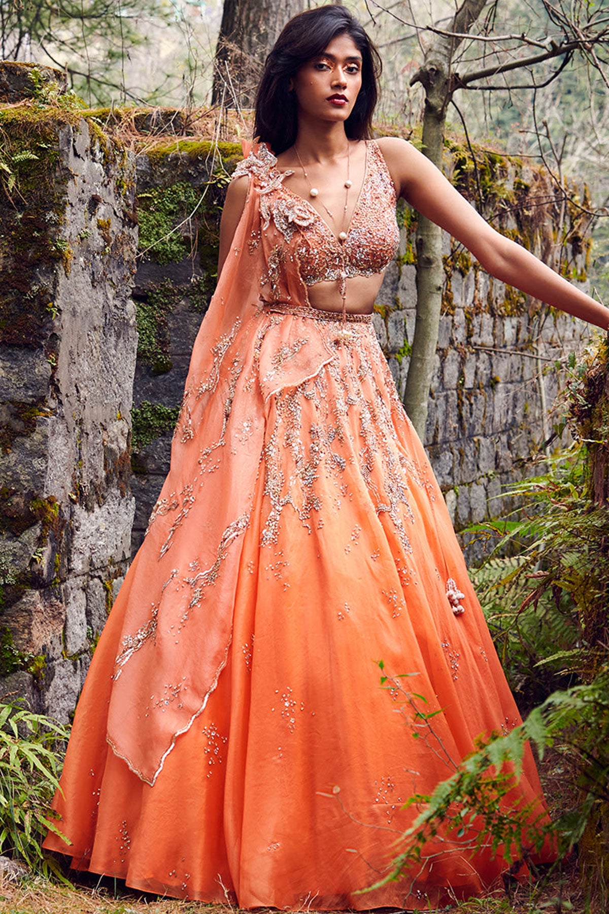 Vivienne Organza Lehenga Set 00 / Regular