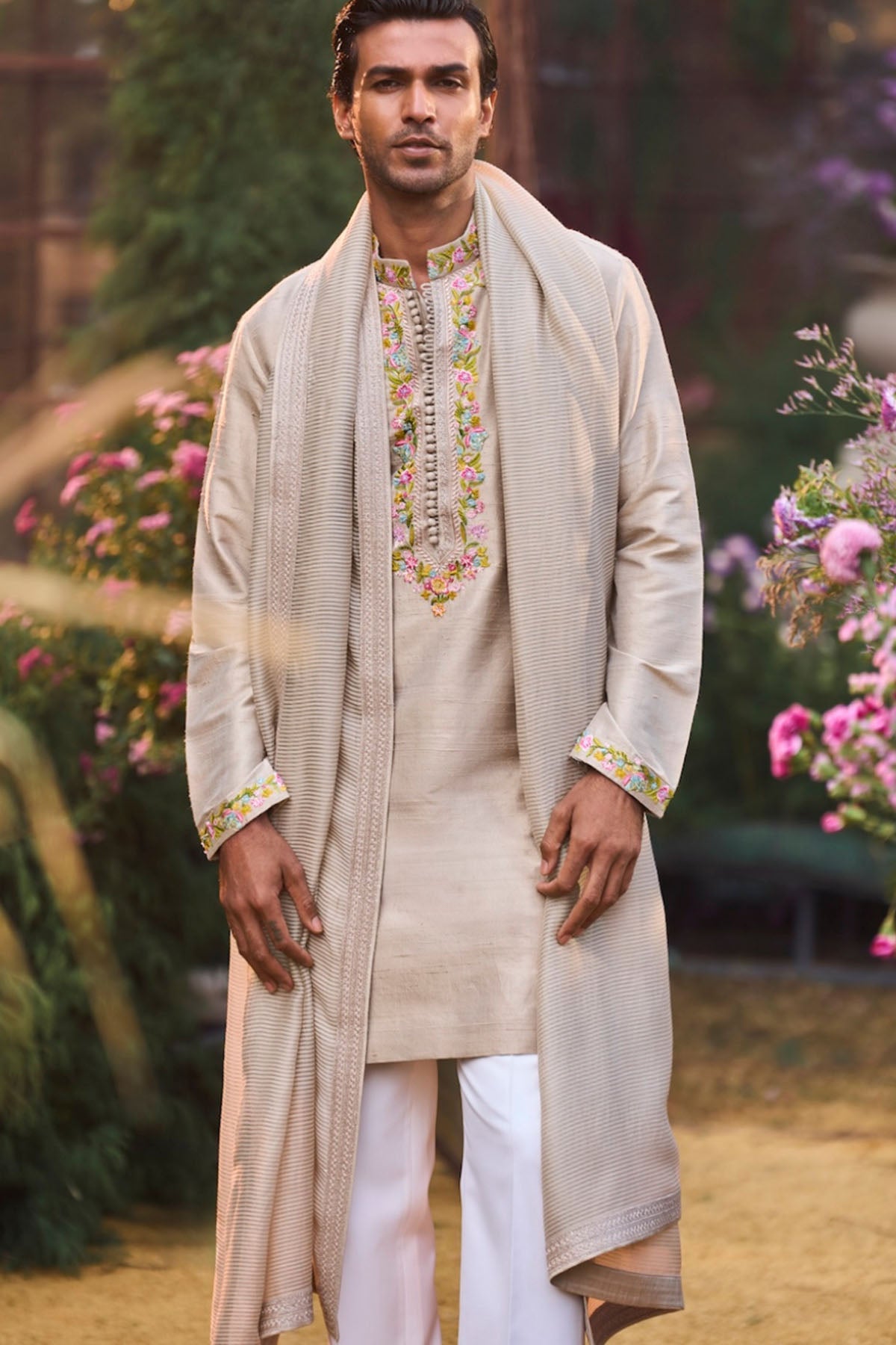 Greige Kurta Set