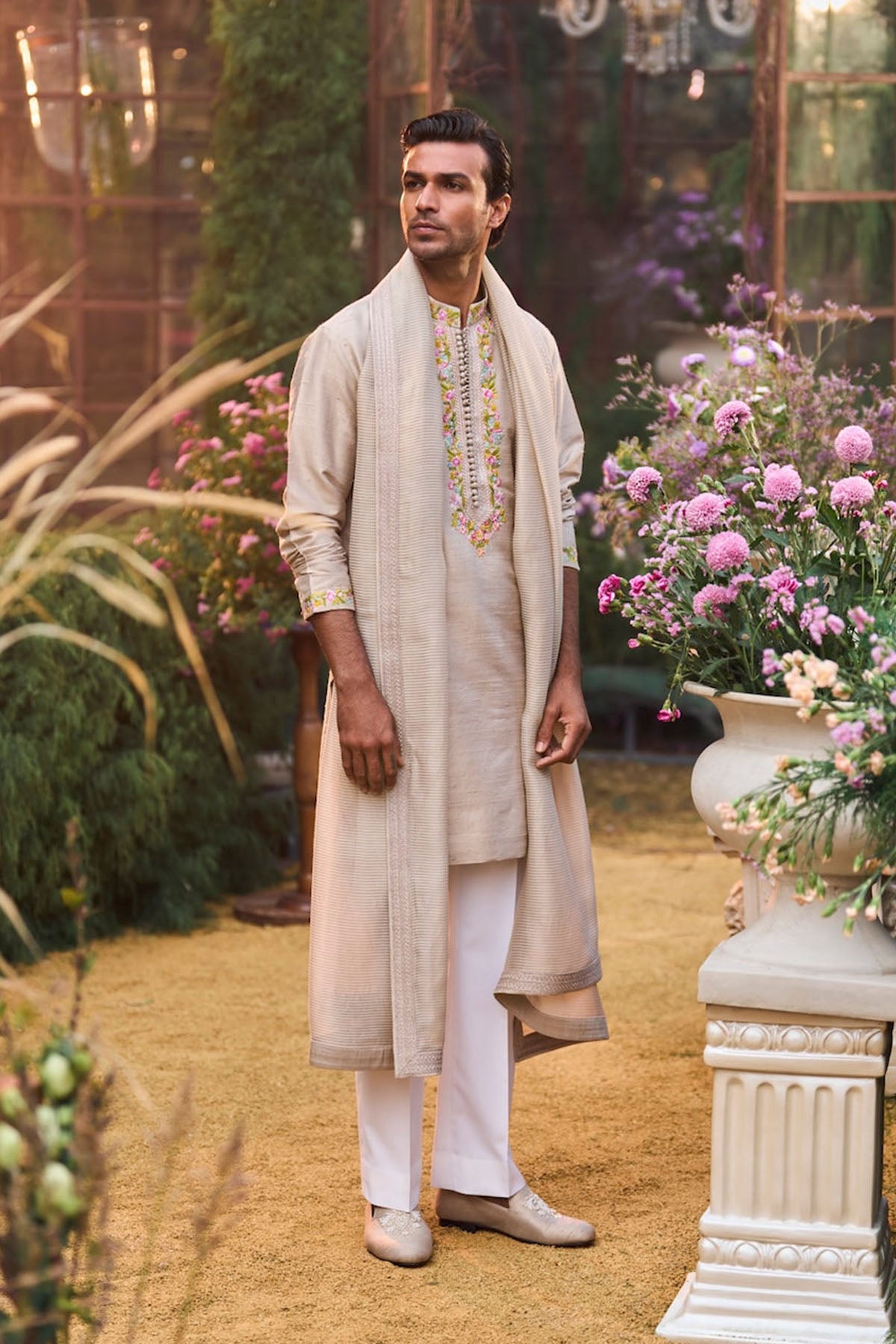 Greige Kurta Set