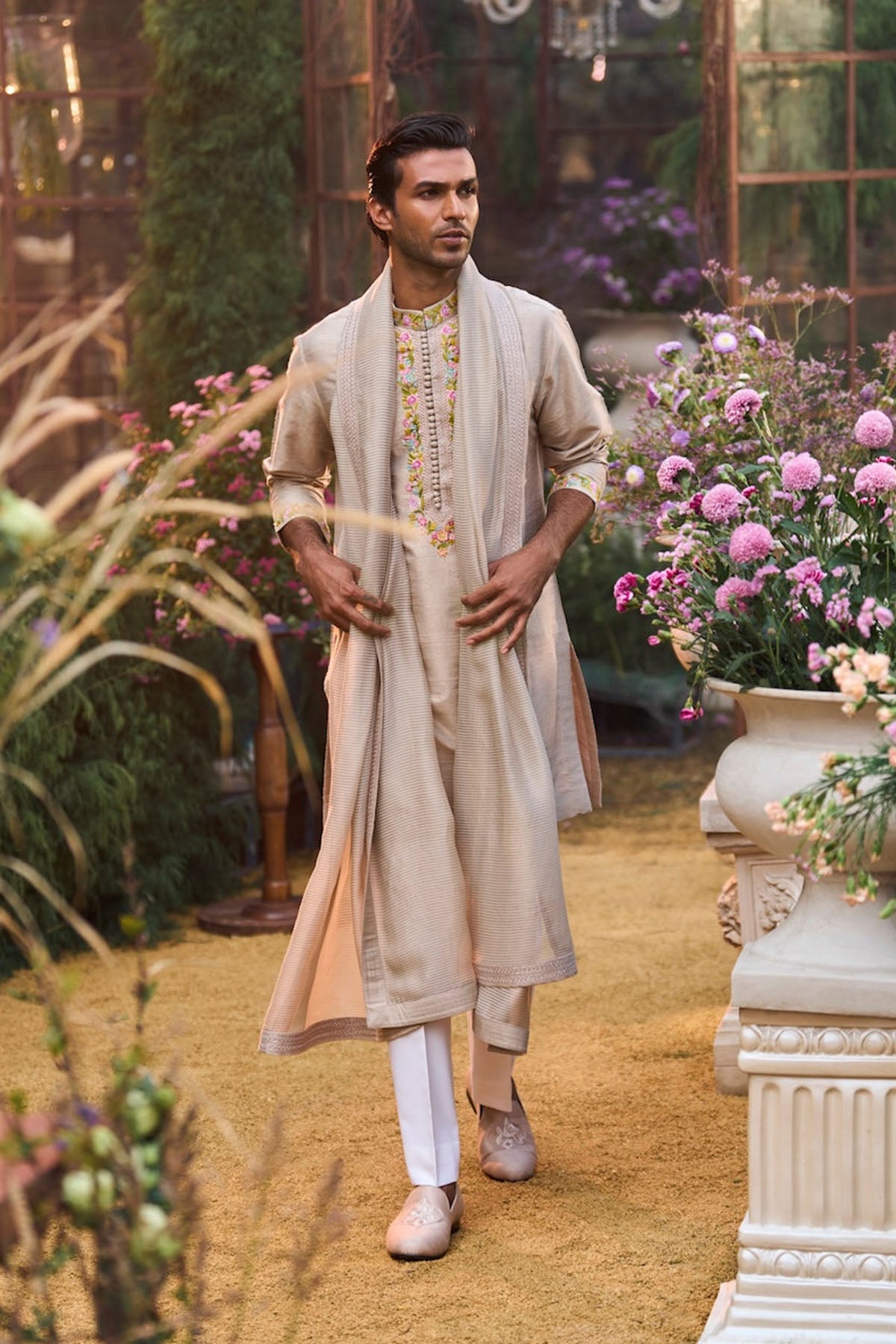 Greige Kurta Set
