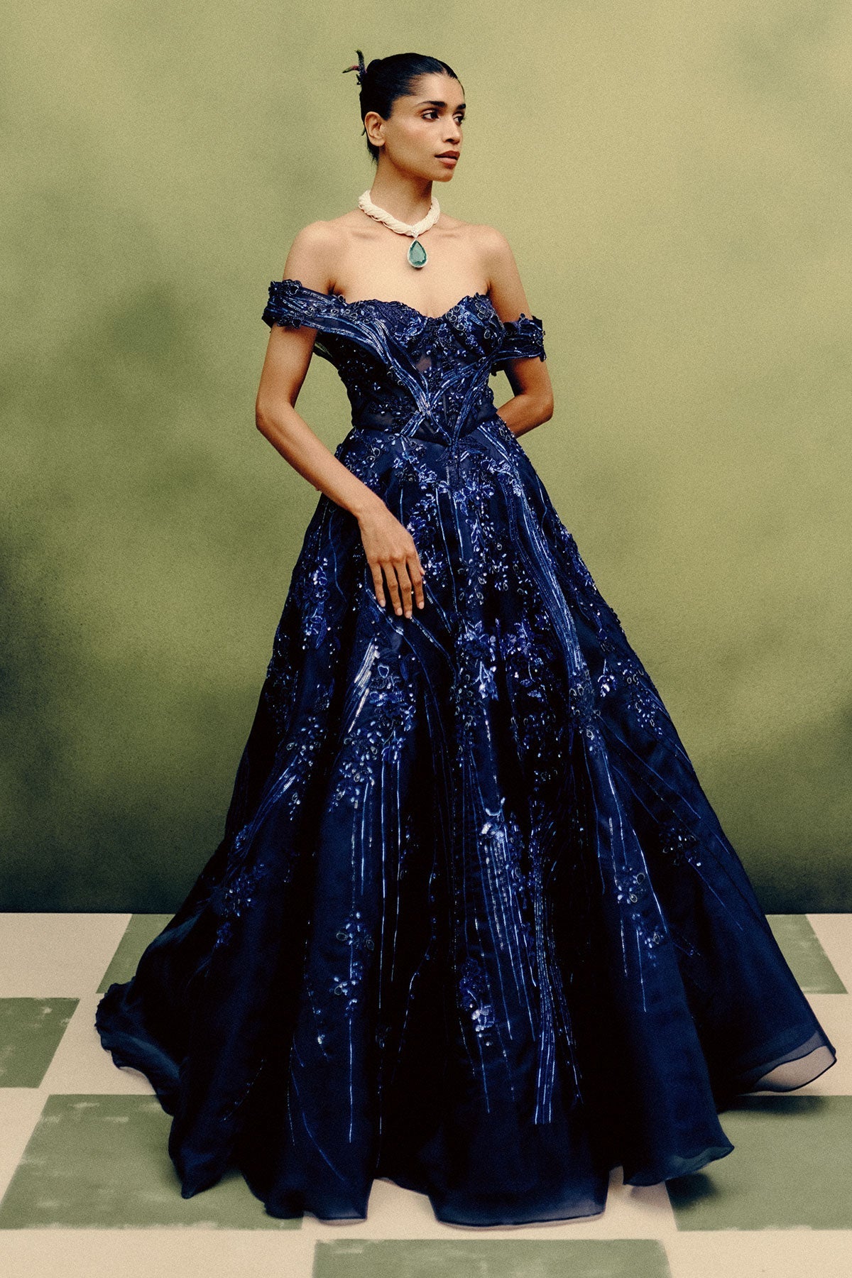 Stellar Noir Ball Gown