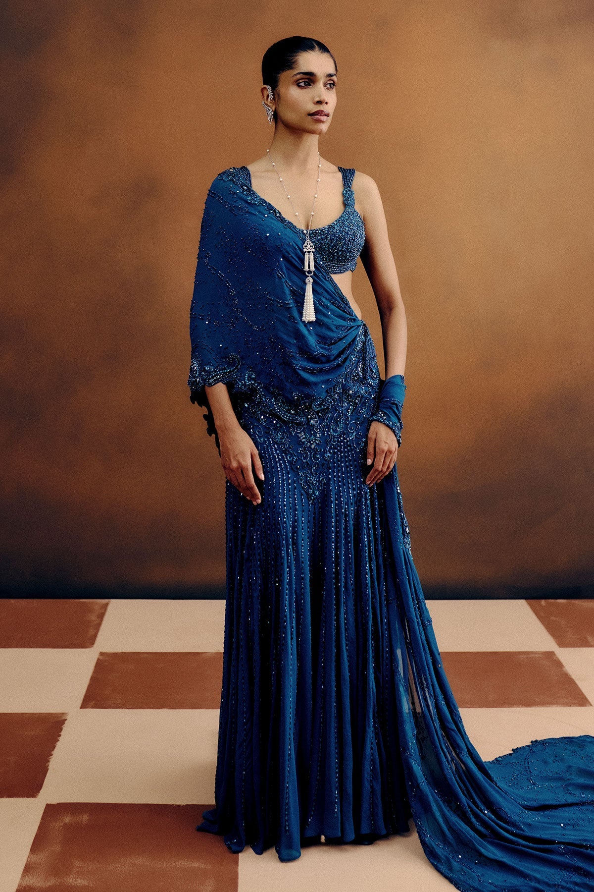 Oceanelle Drape Saree