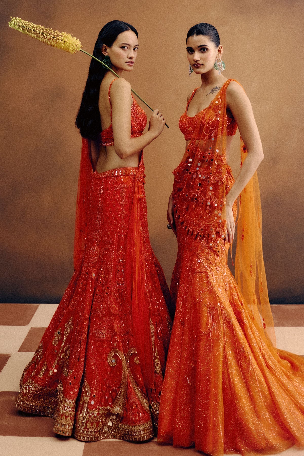 Molten Sunset Drape Saree