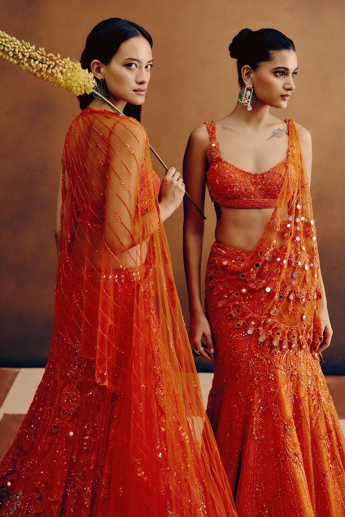 Citrine Dawn Bridal lehenga