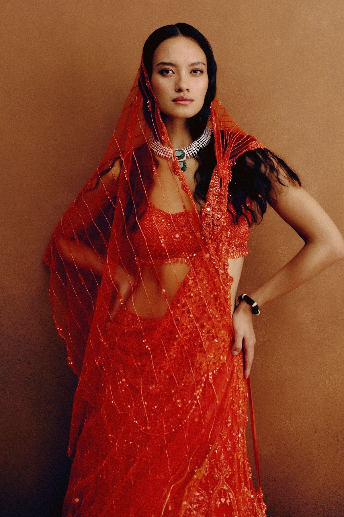 Citrine Dawn Bridal lehenga