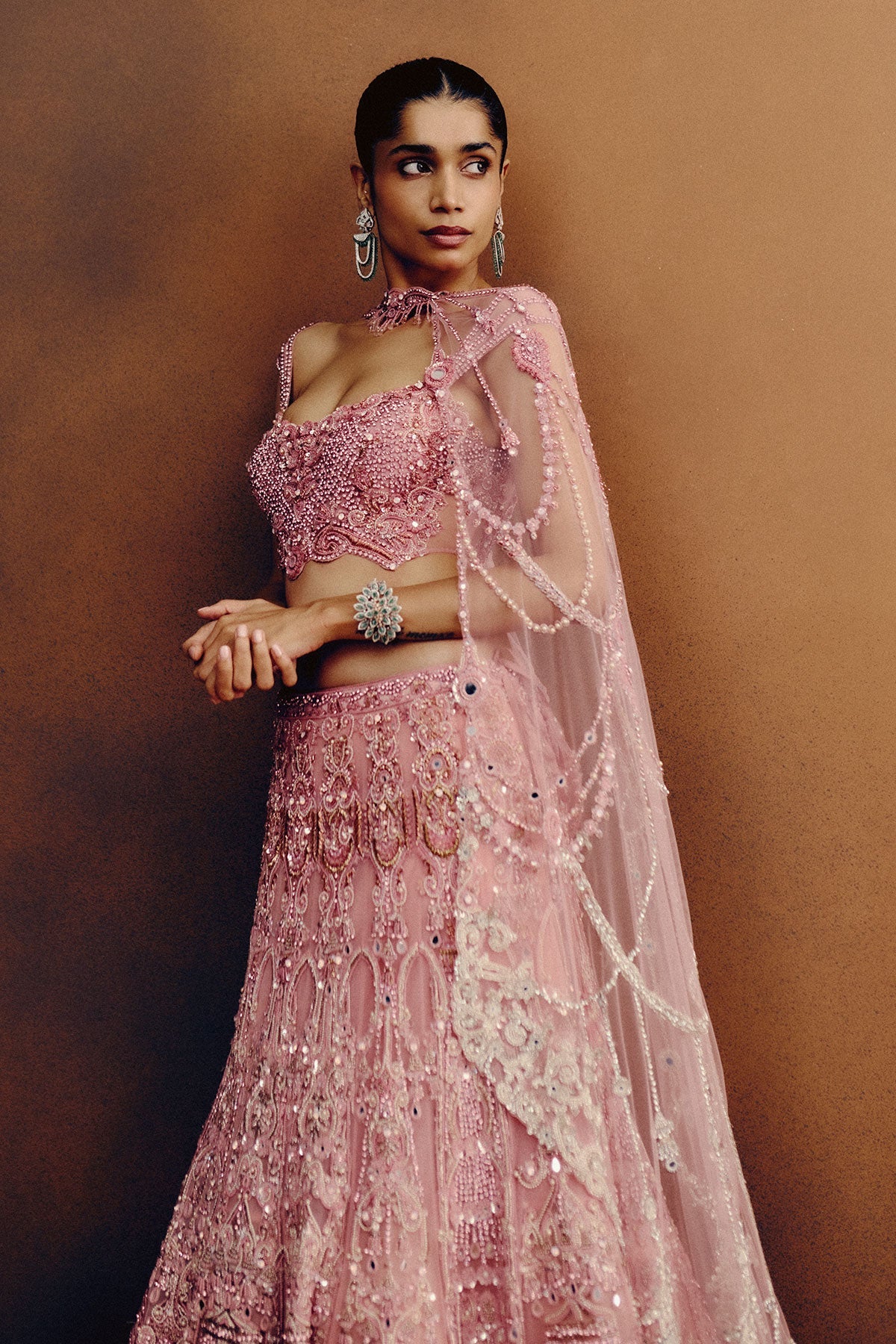 Blush Aurora Bridal Lehenga