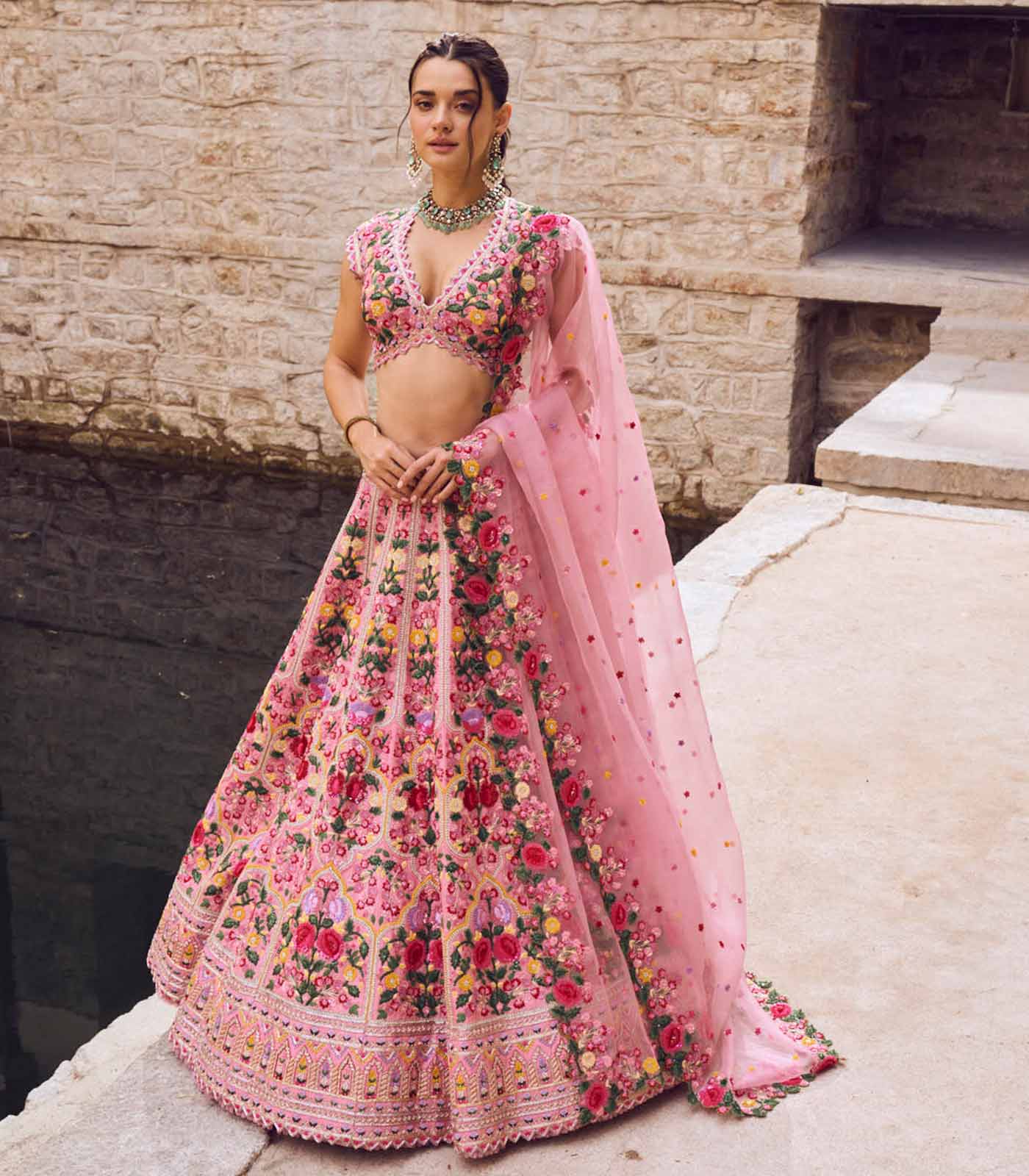BAGEECHA LEHENGA SET