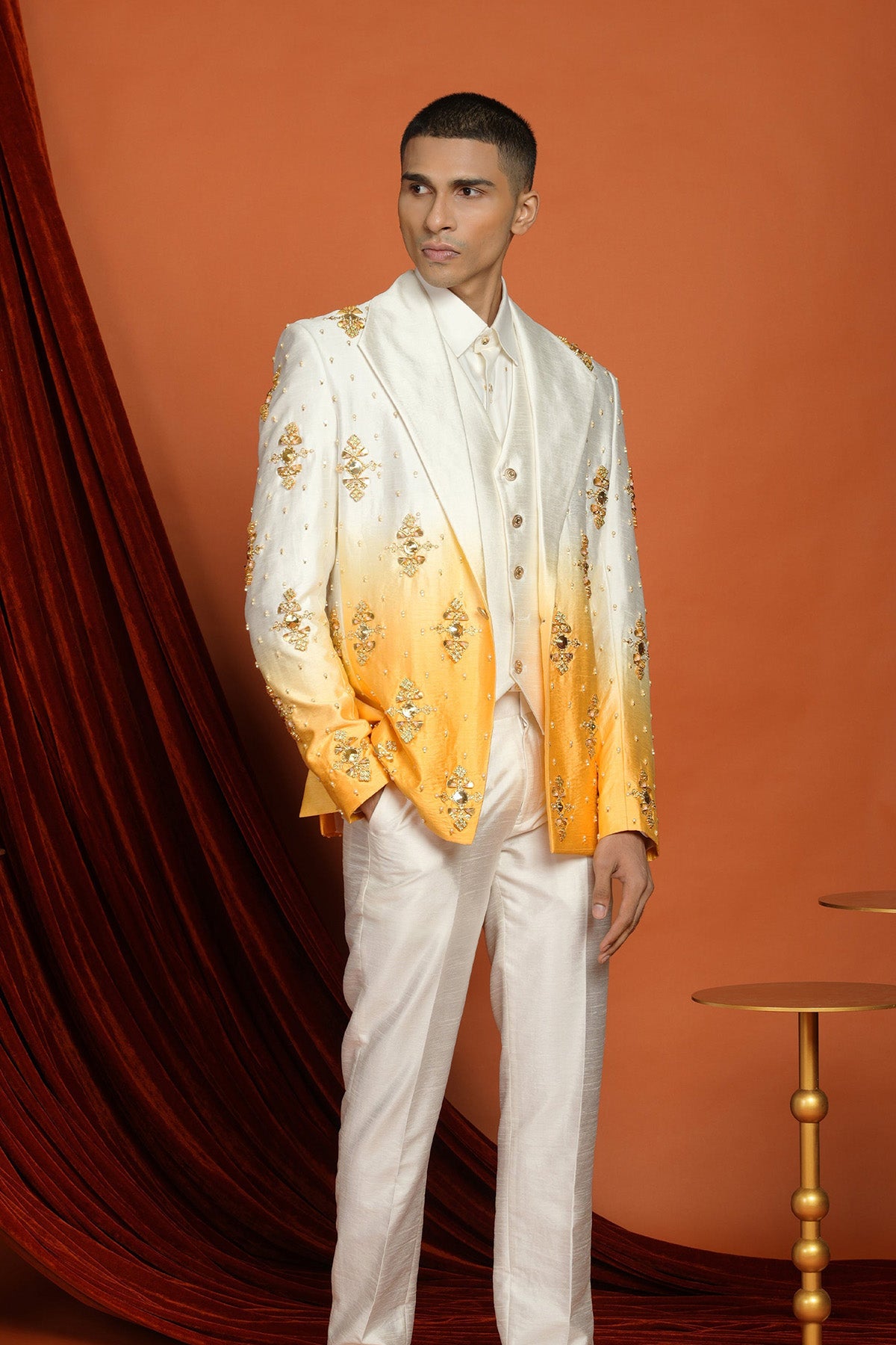 KAI - yellow ombré blazer set