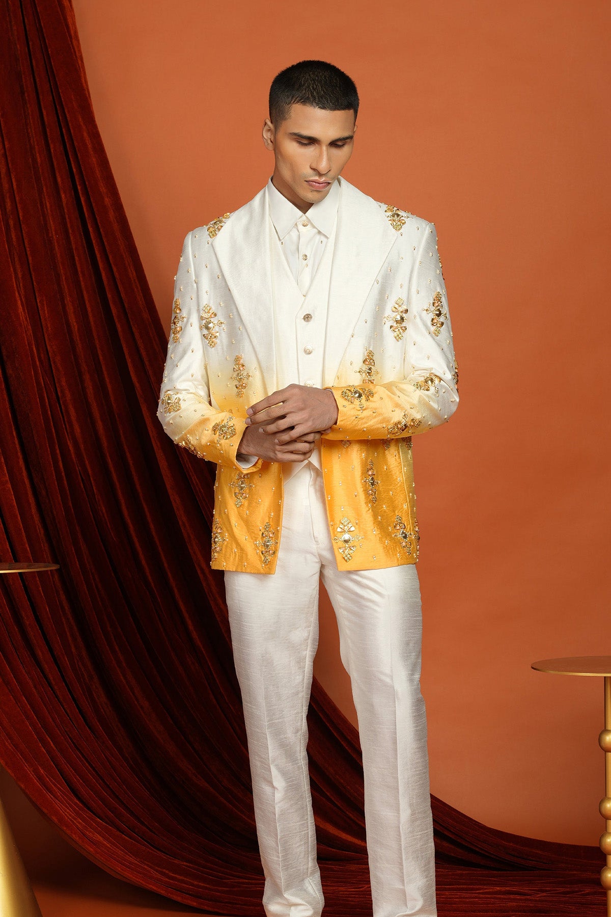 KAI - yellow ombré blazer set