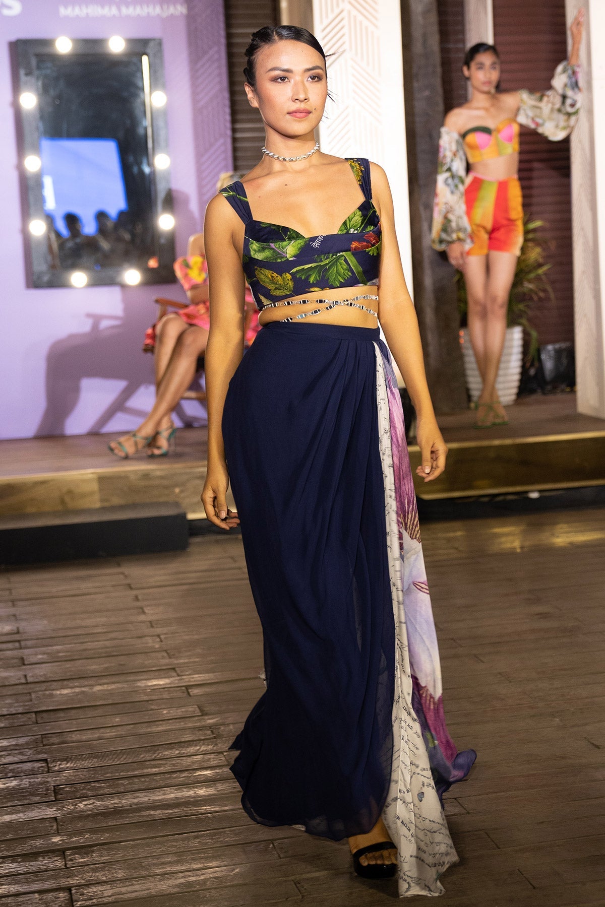 Nushrratt Bharuccha in Cowl Top With Drape Skirt