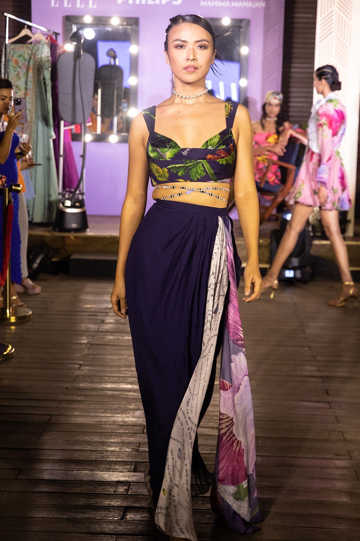 Nushrratt Bharuccha in Cowl Top With Drape Skirt