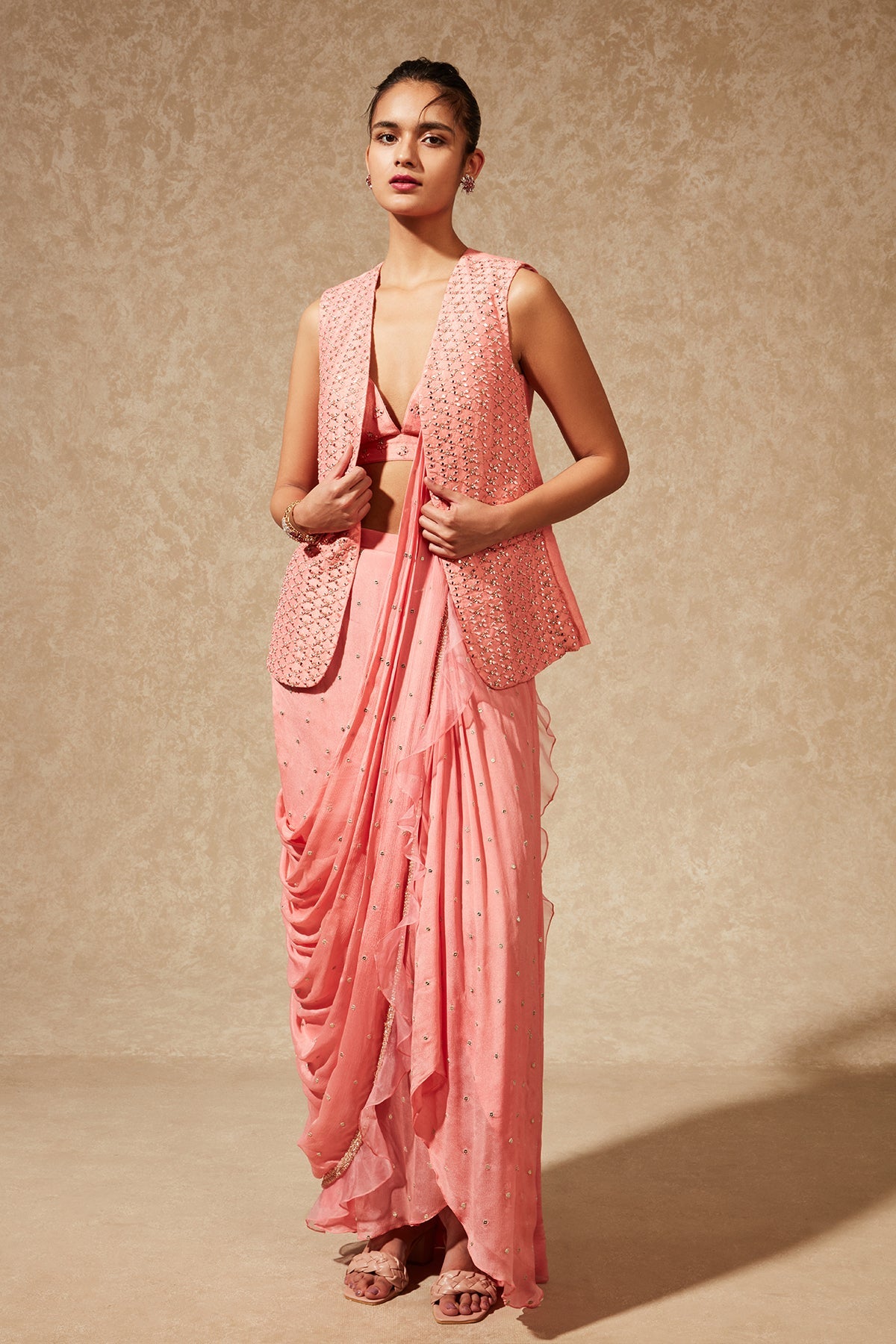 SACHI DRAPE SAREE WITH JACKET