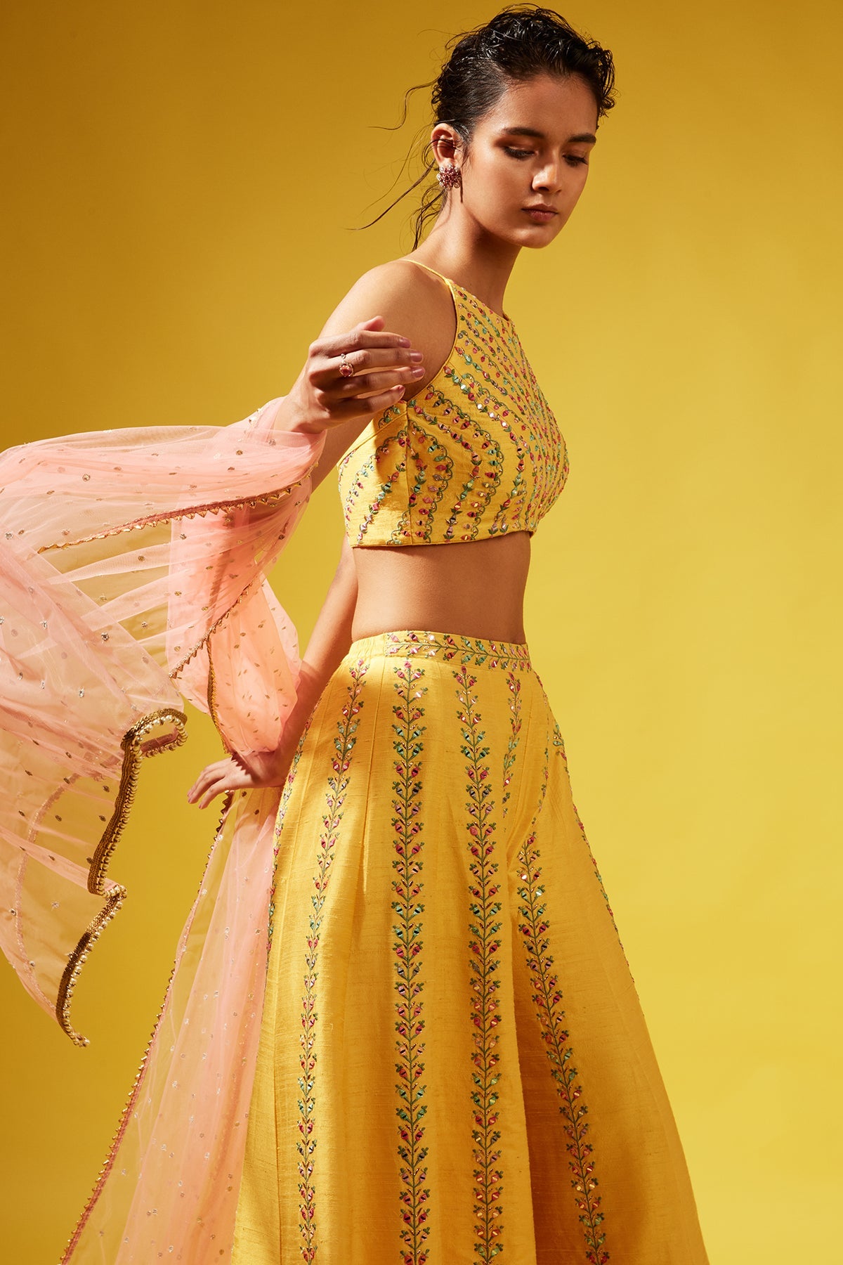 GINA YELLOW PALLAZZO