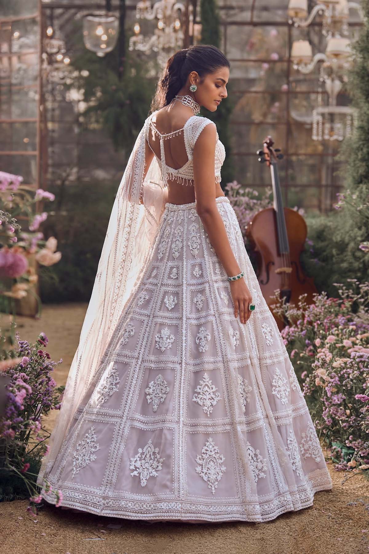 Ice Grey Dori Lehenga Set