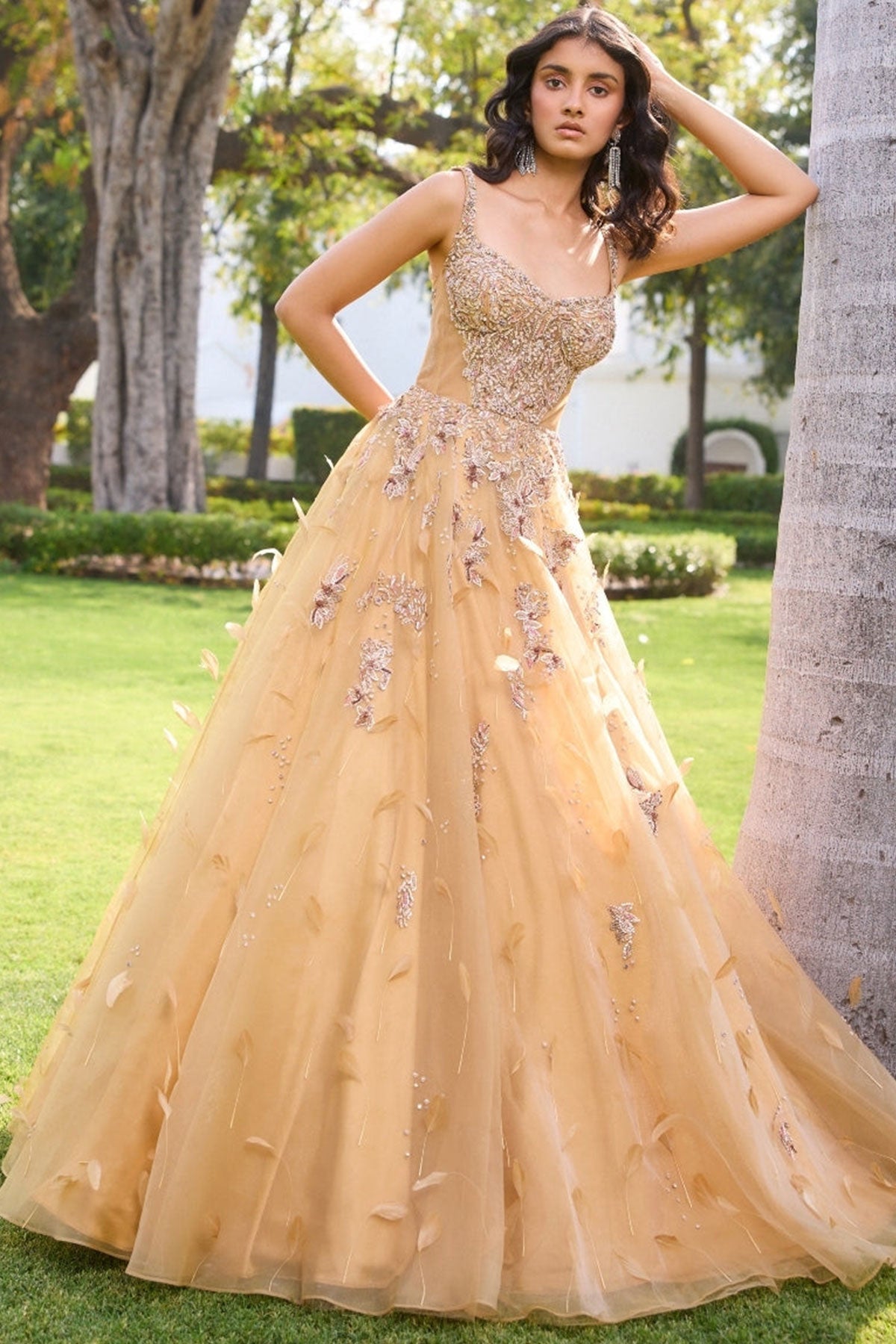 "Meira" Organza Gown