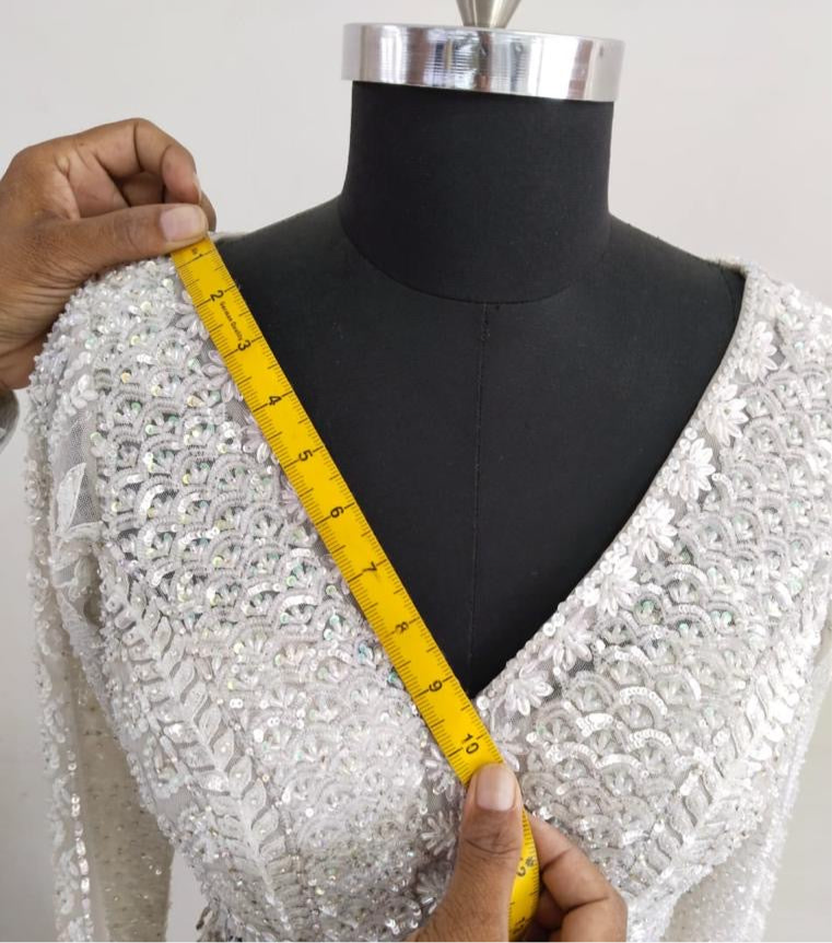 Silver Sequin Skirt Set - Ready To Ship